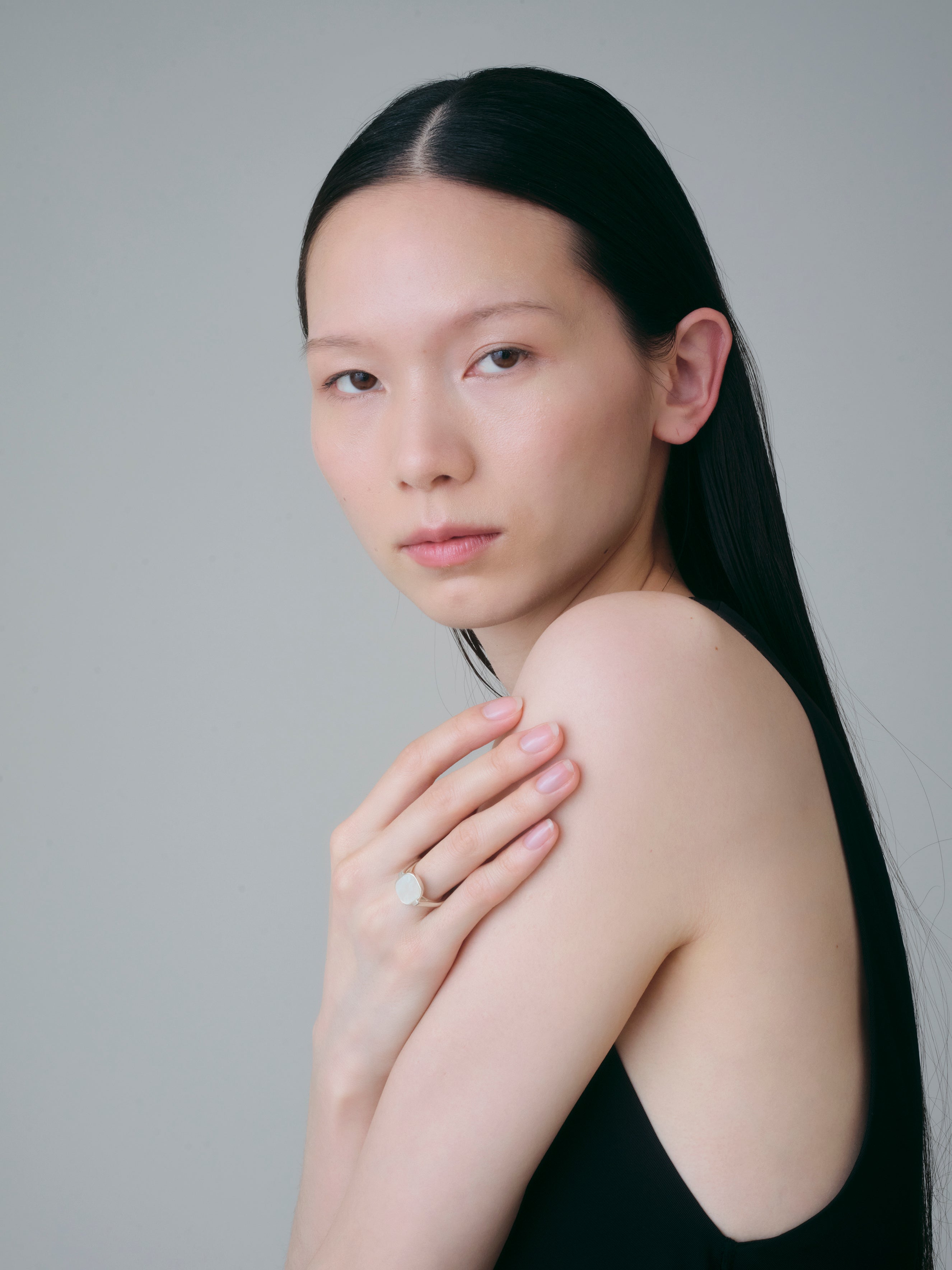 Shell Window Ring -Silver-