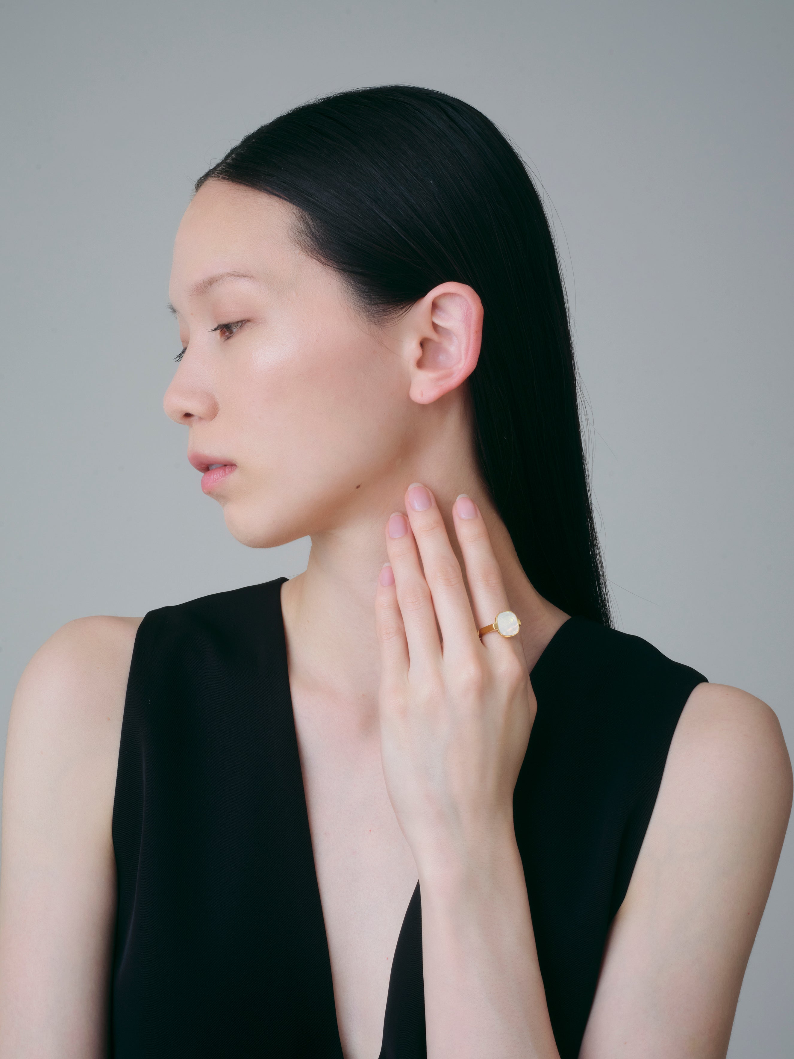 Shell Window Ring -Gold-