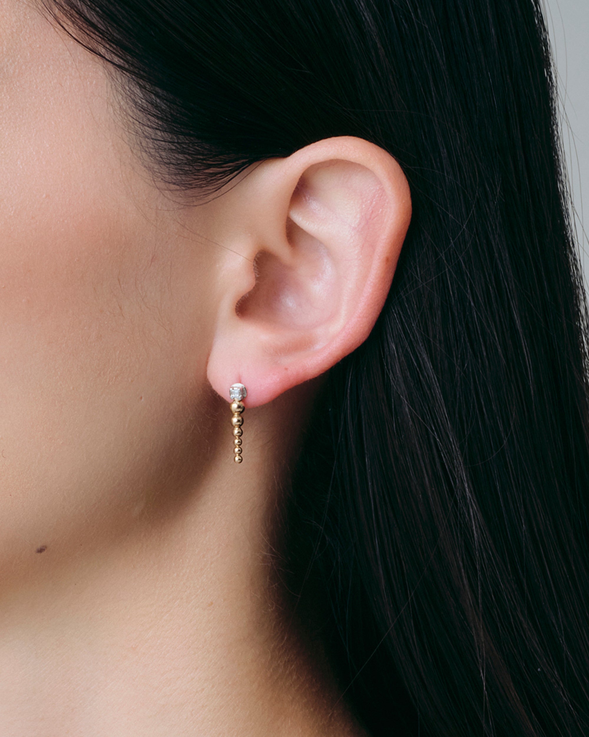 Grain Conch Shell Diamond Carre Pierce