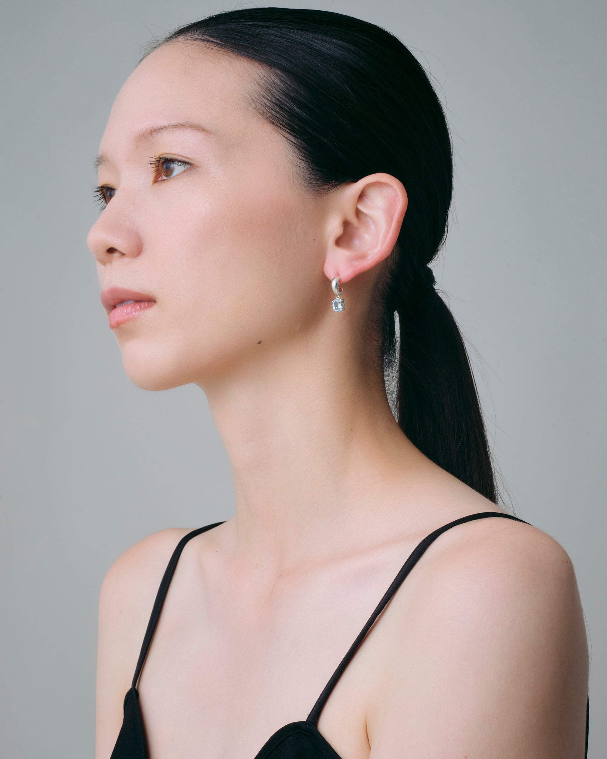 Sunny C Stone PiercesBlue Topaz  -Silver-