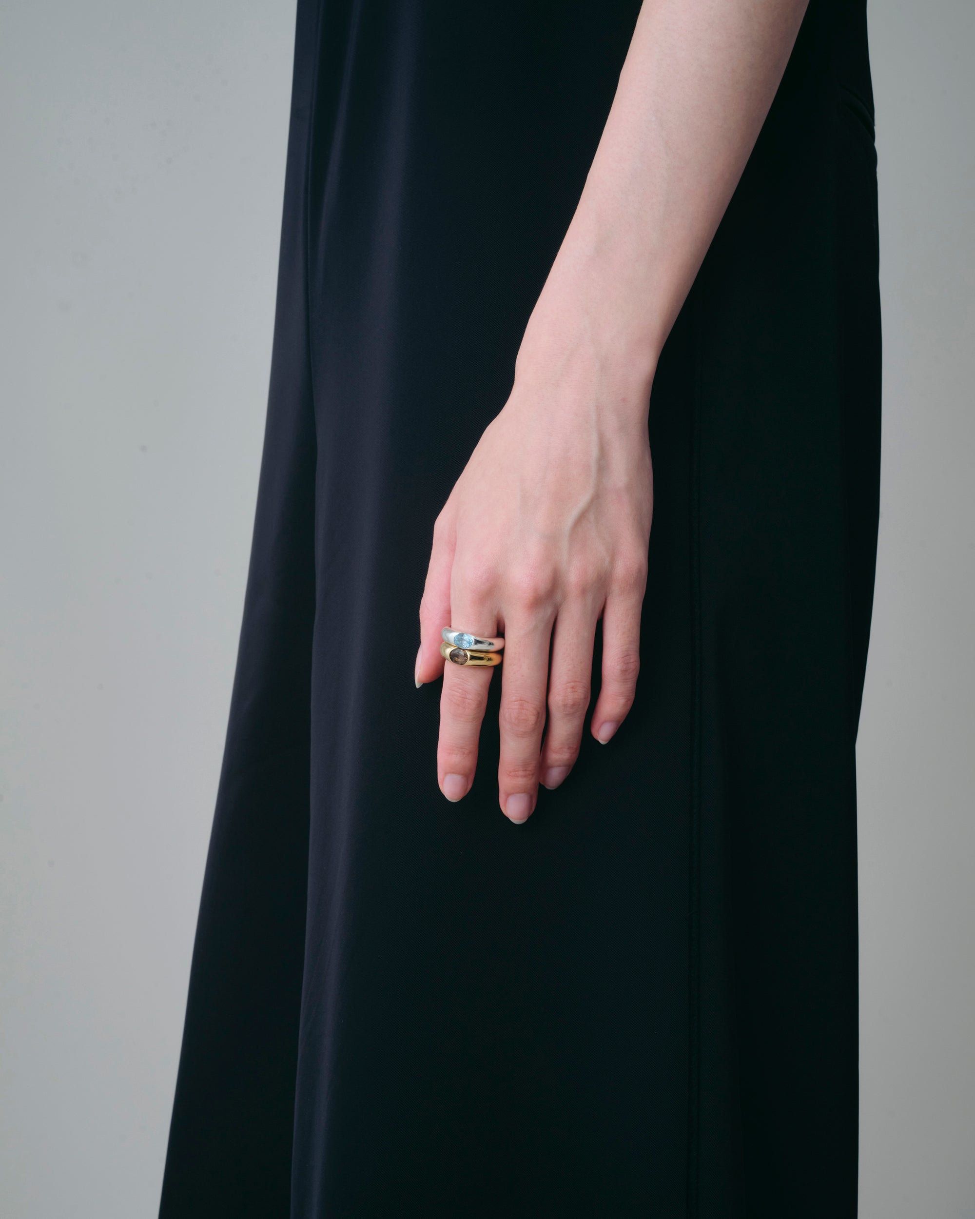 One Stone Ring Blue Topaz
