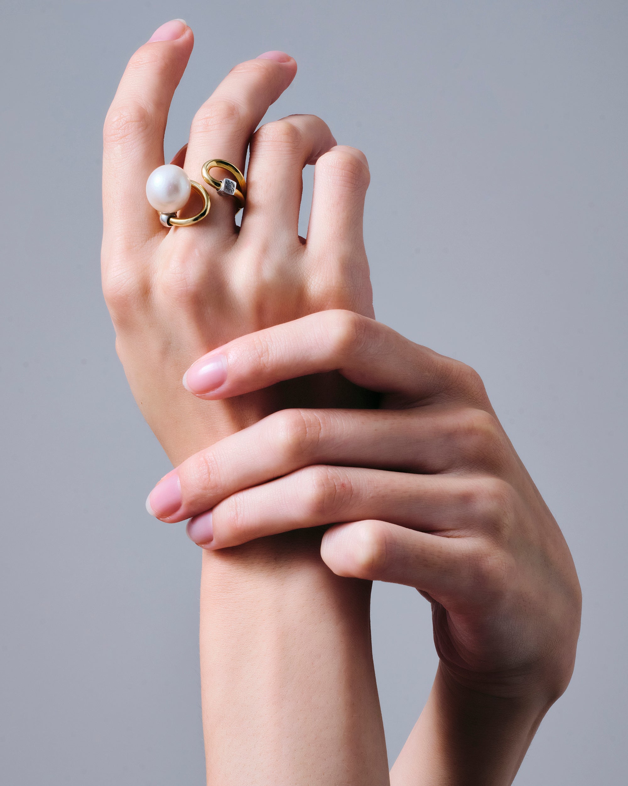 《Select Set : 大草 直子さん》Wave Ring -Hug- Gold