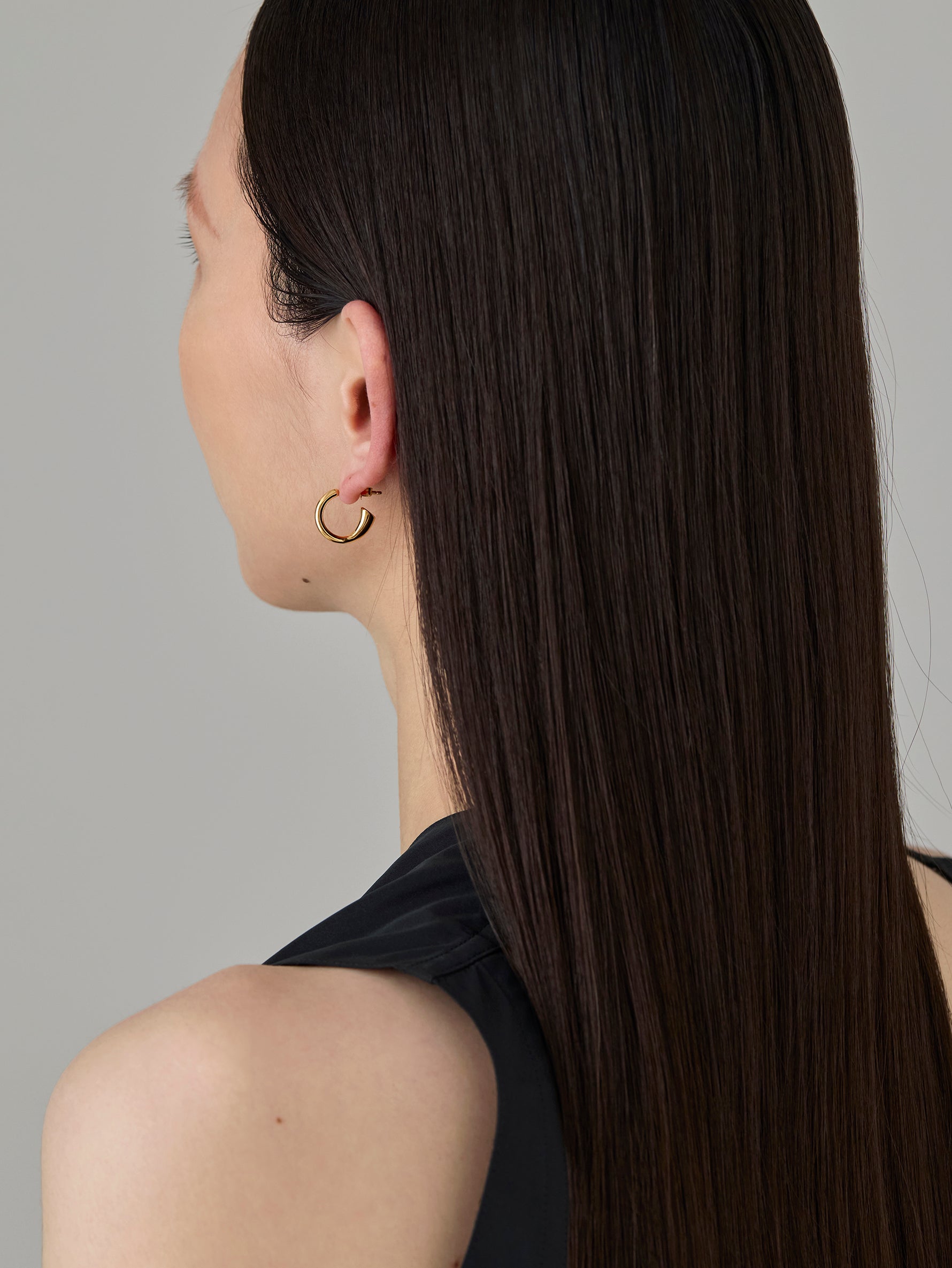 Flower Stalk Pierces S -Gold-