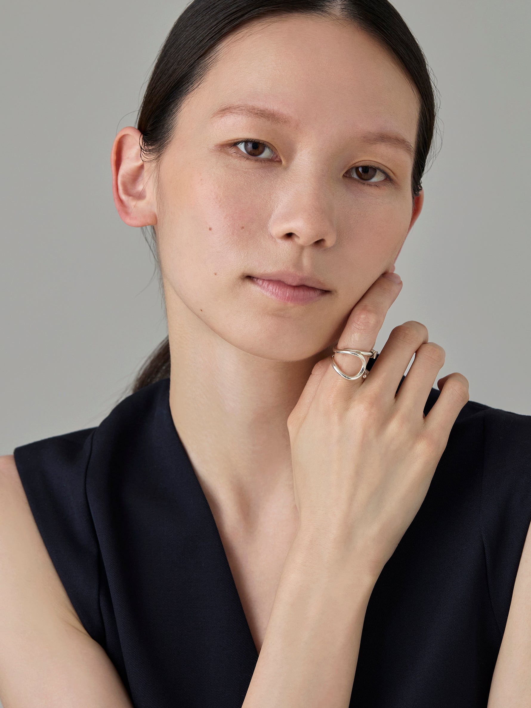 Wave Ring -Joy- Silver
