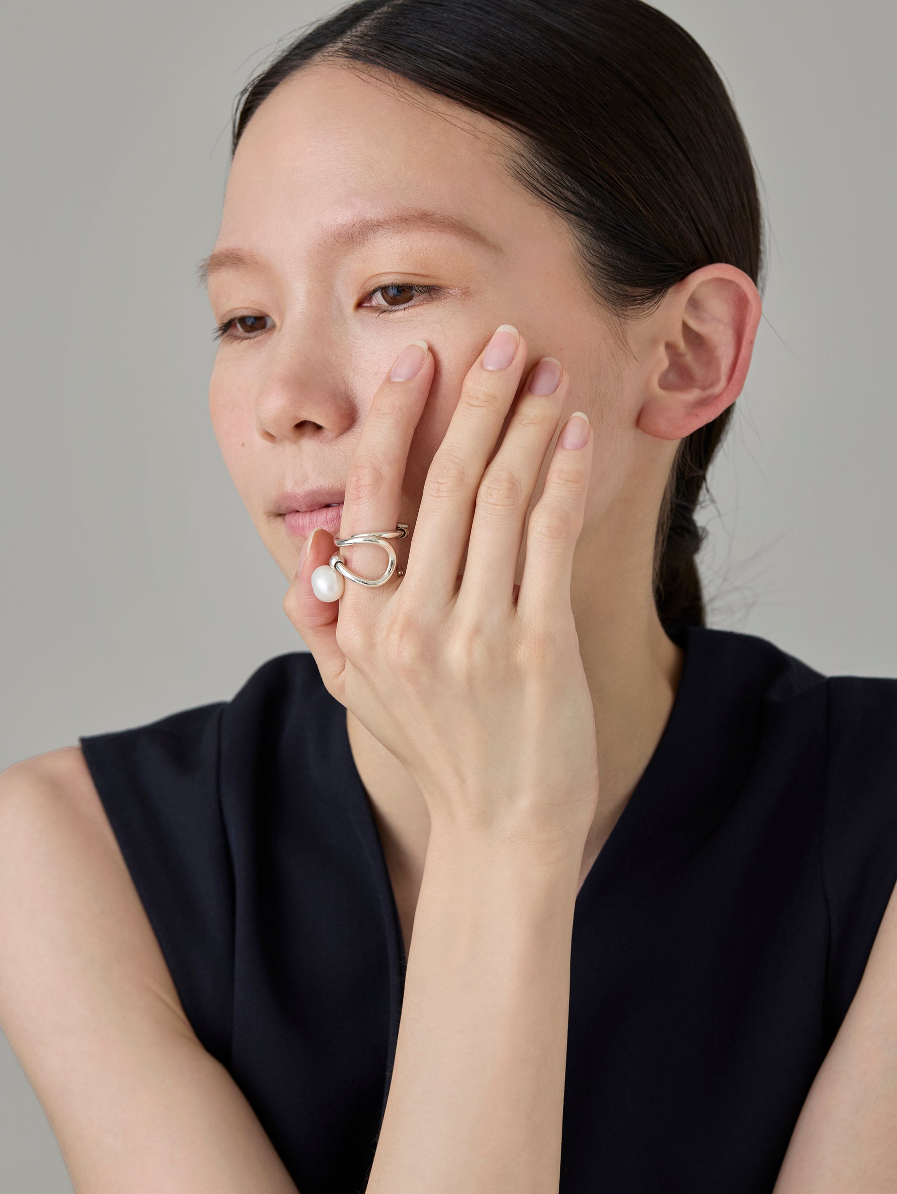 Wave Ring -Joy- Silver