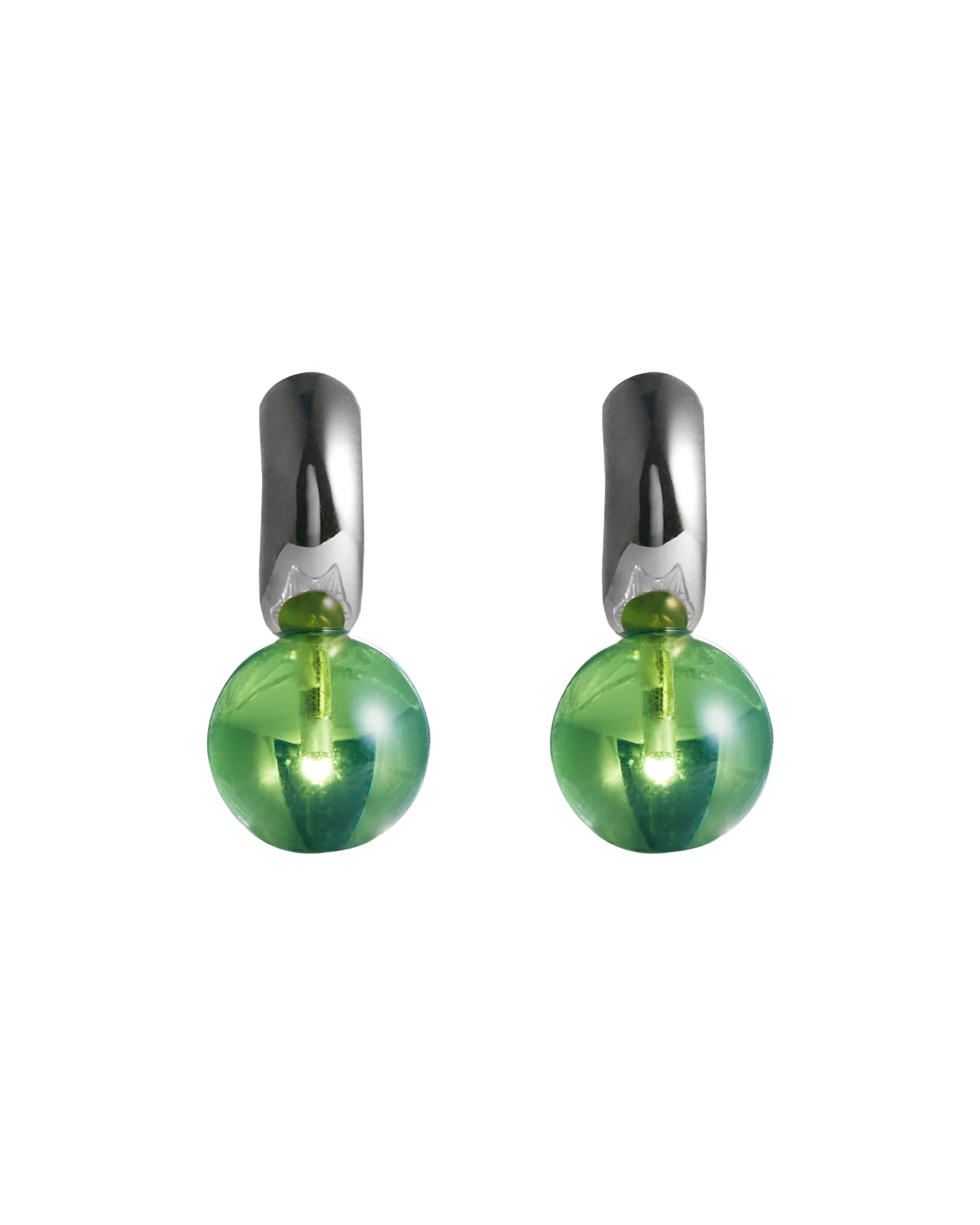 Sunny C Amber Pierce Silver -Green-