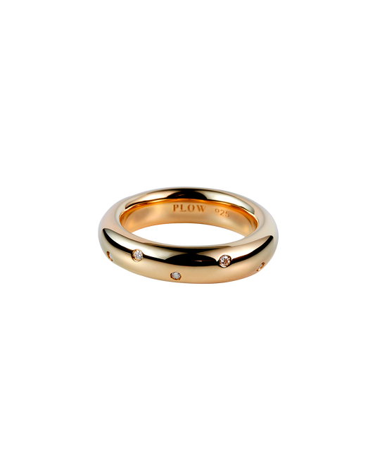 Drop Ring Diamond -Gold-