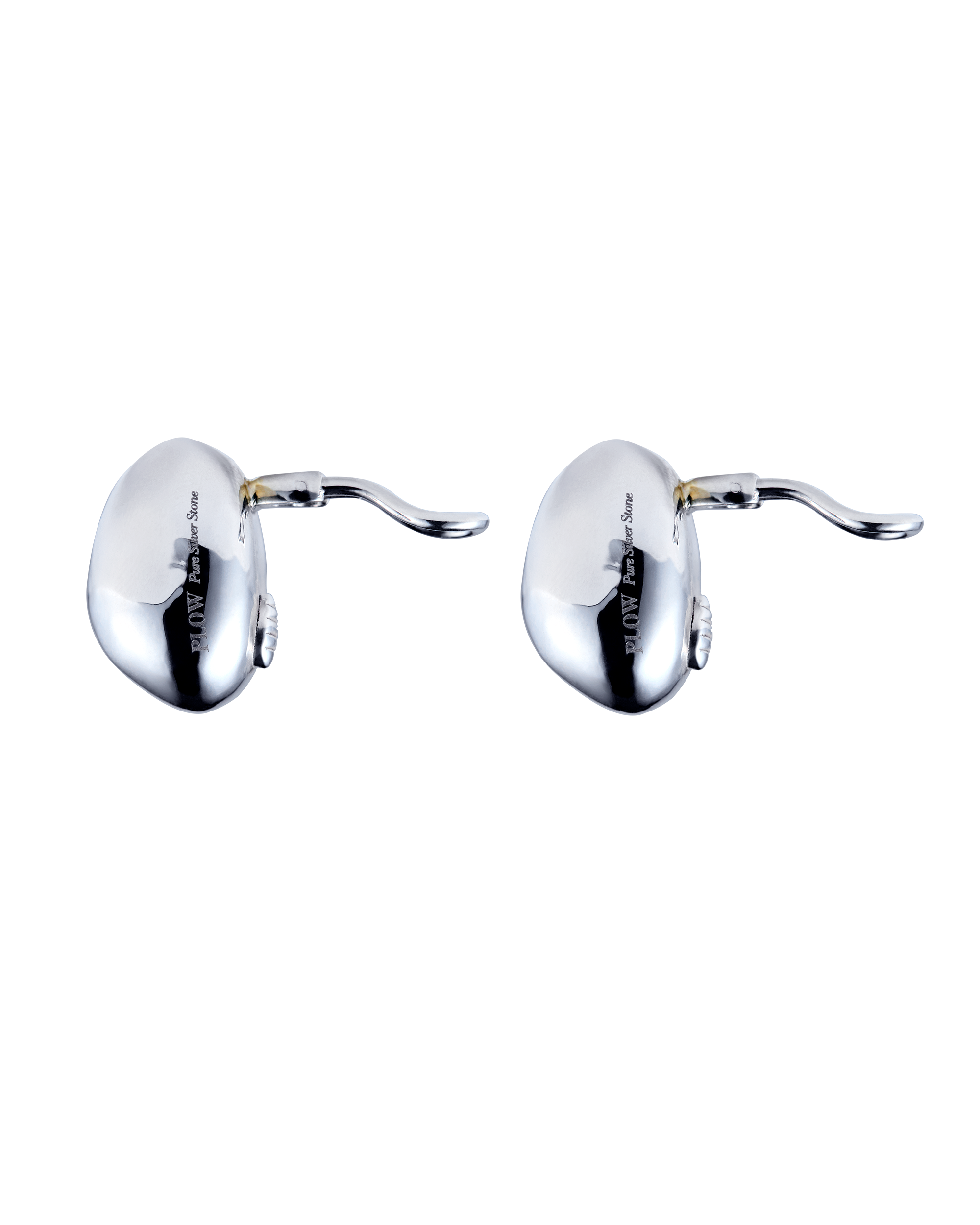 Pure Silver Stone Earrings