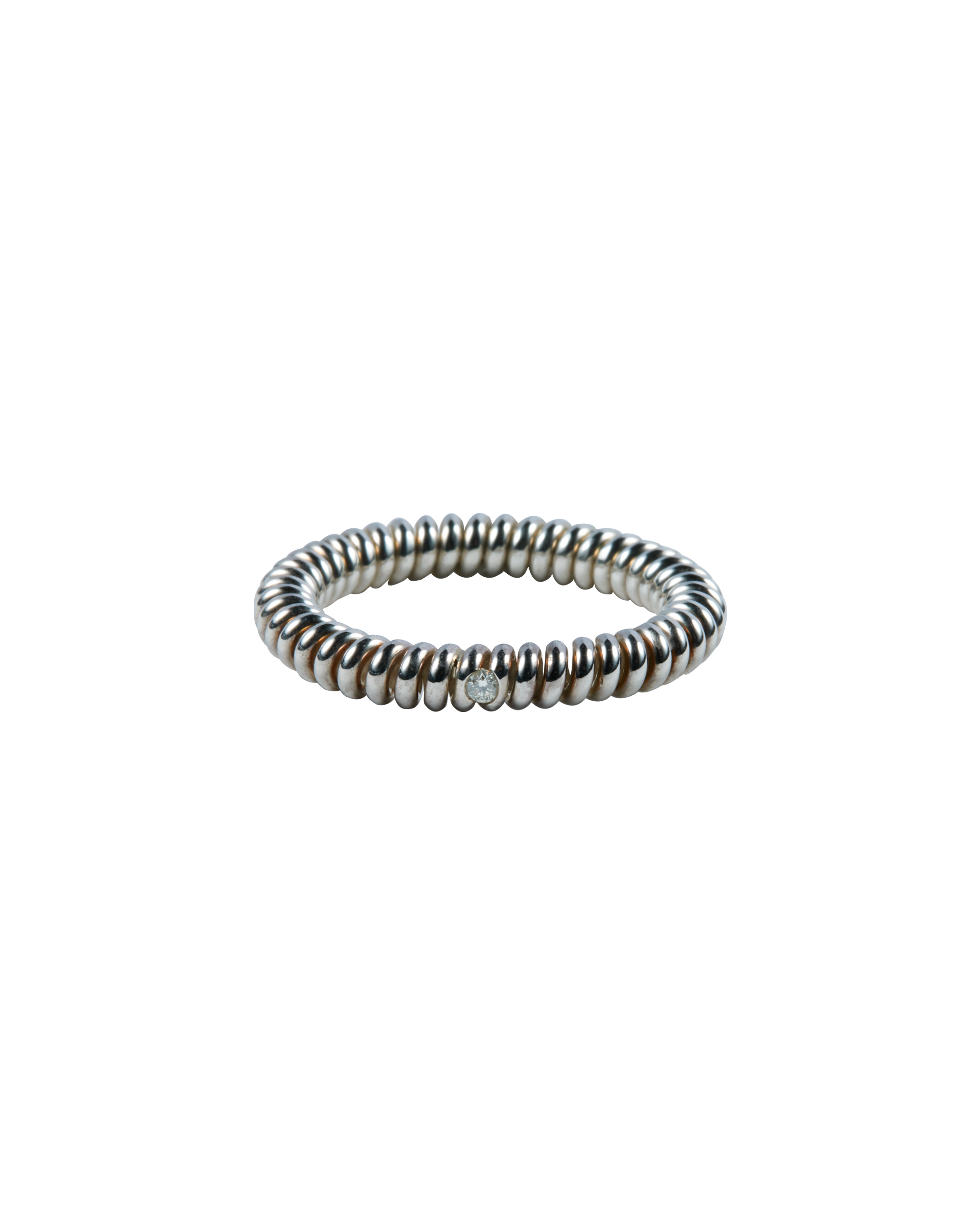 Spring Small Stone Ring -Silver-