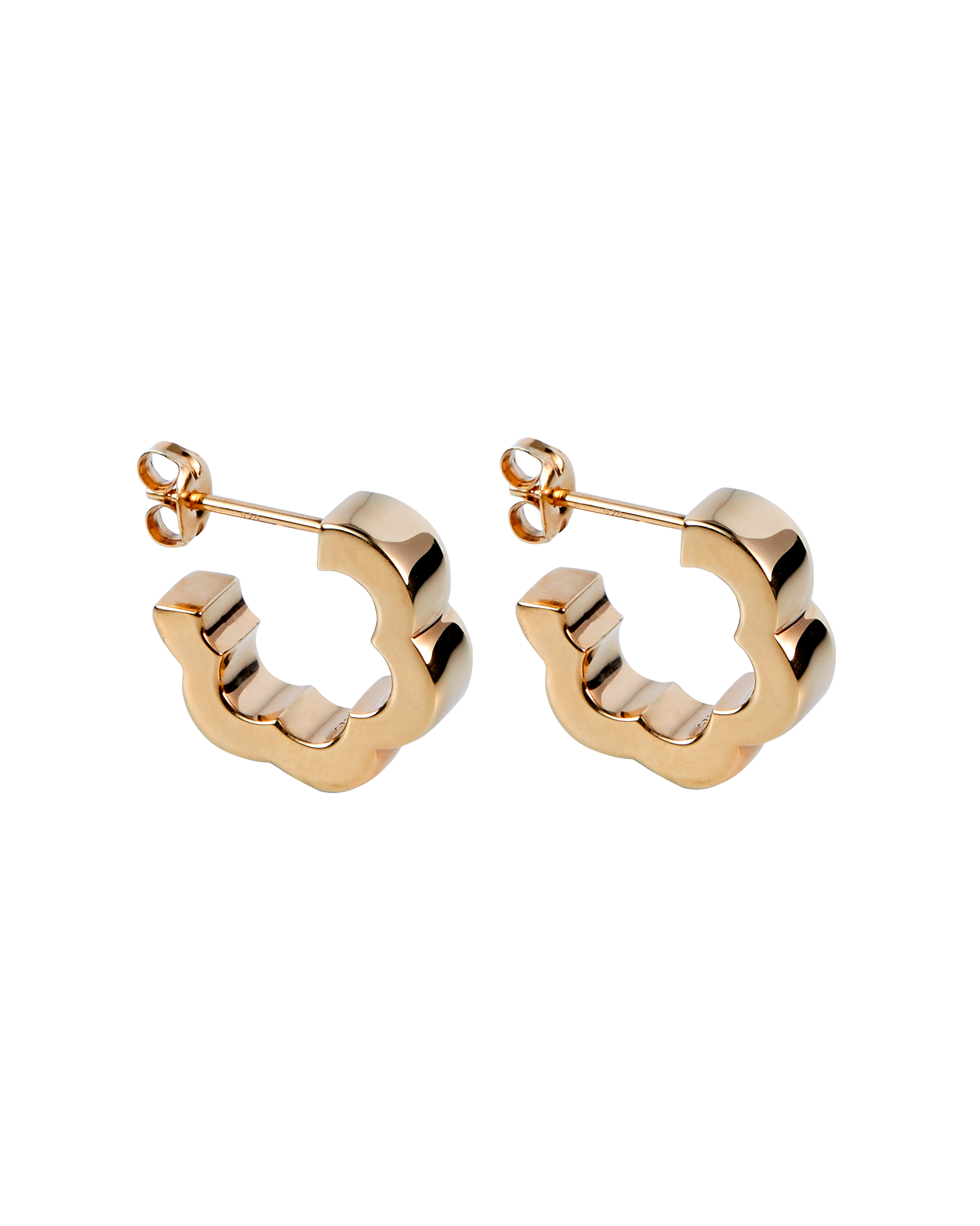 Flower Line Pierces -Gold-