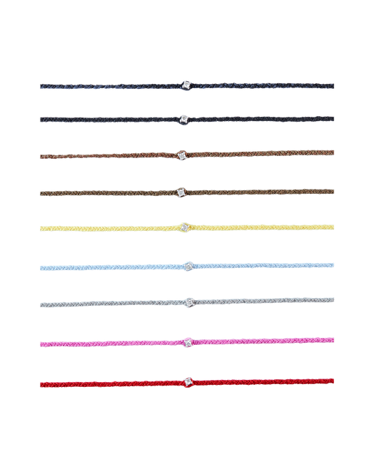 Pure Silk Bracelet 1 Diamond - Silver -