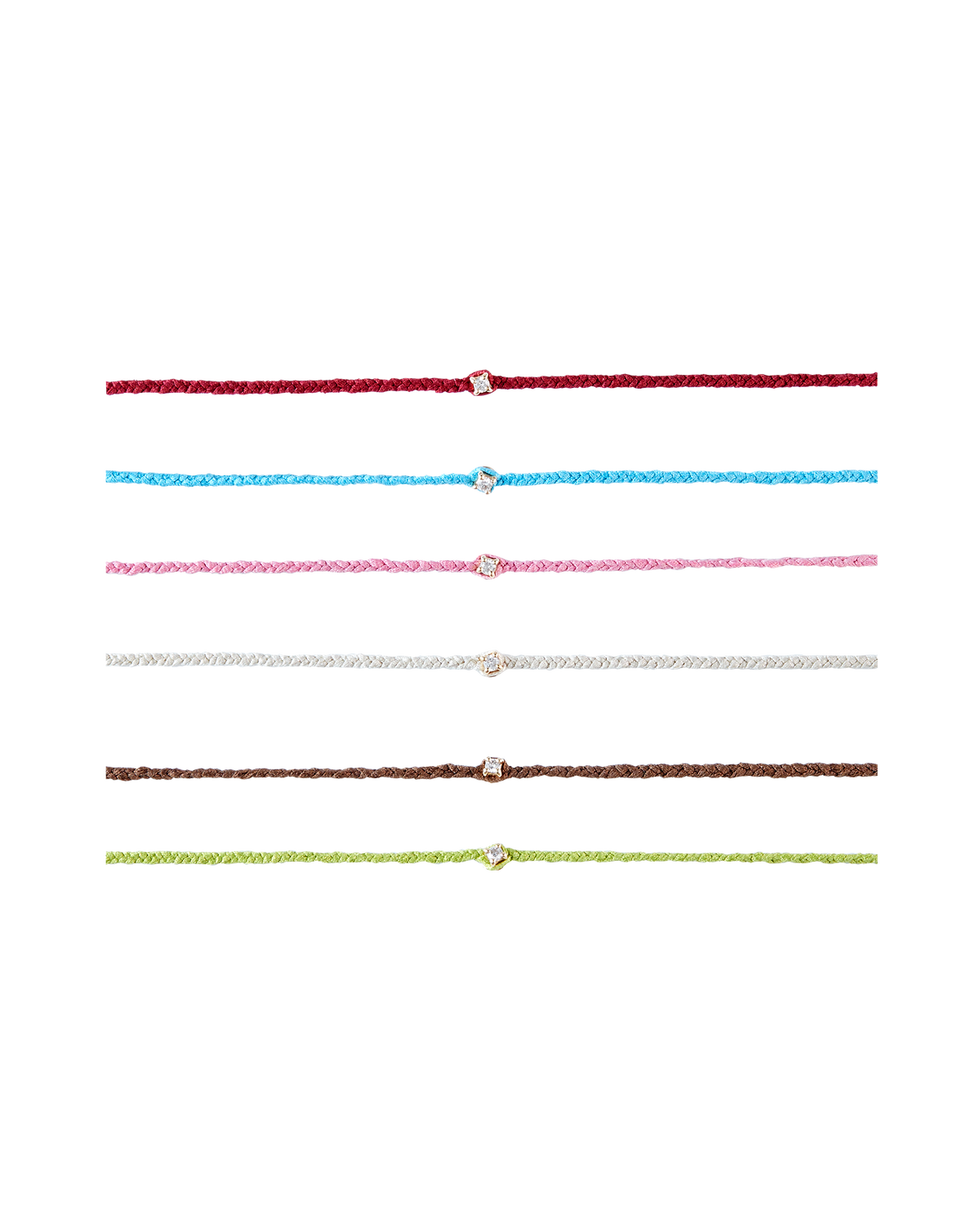 Pure Silk Bracelet 1 Diamond -Gold-