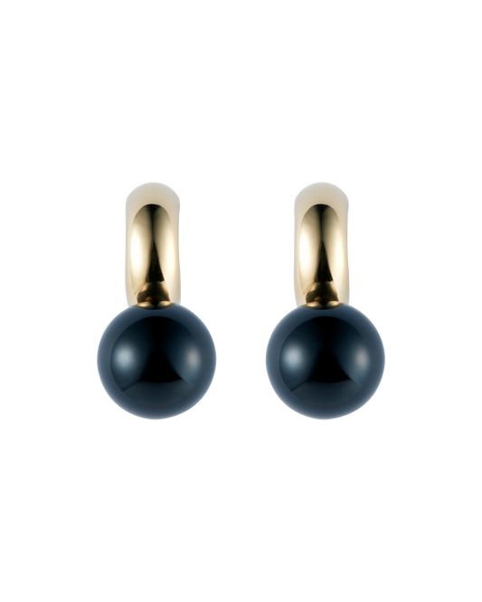 Sunny C Onyx Pierce Gold
