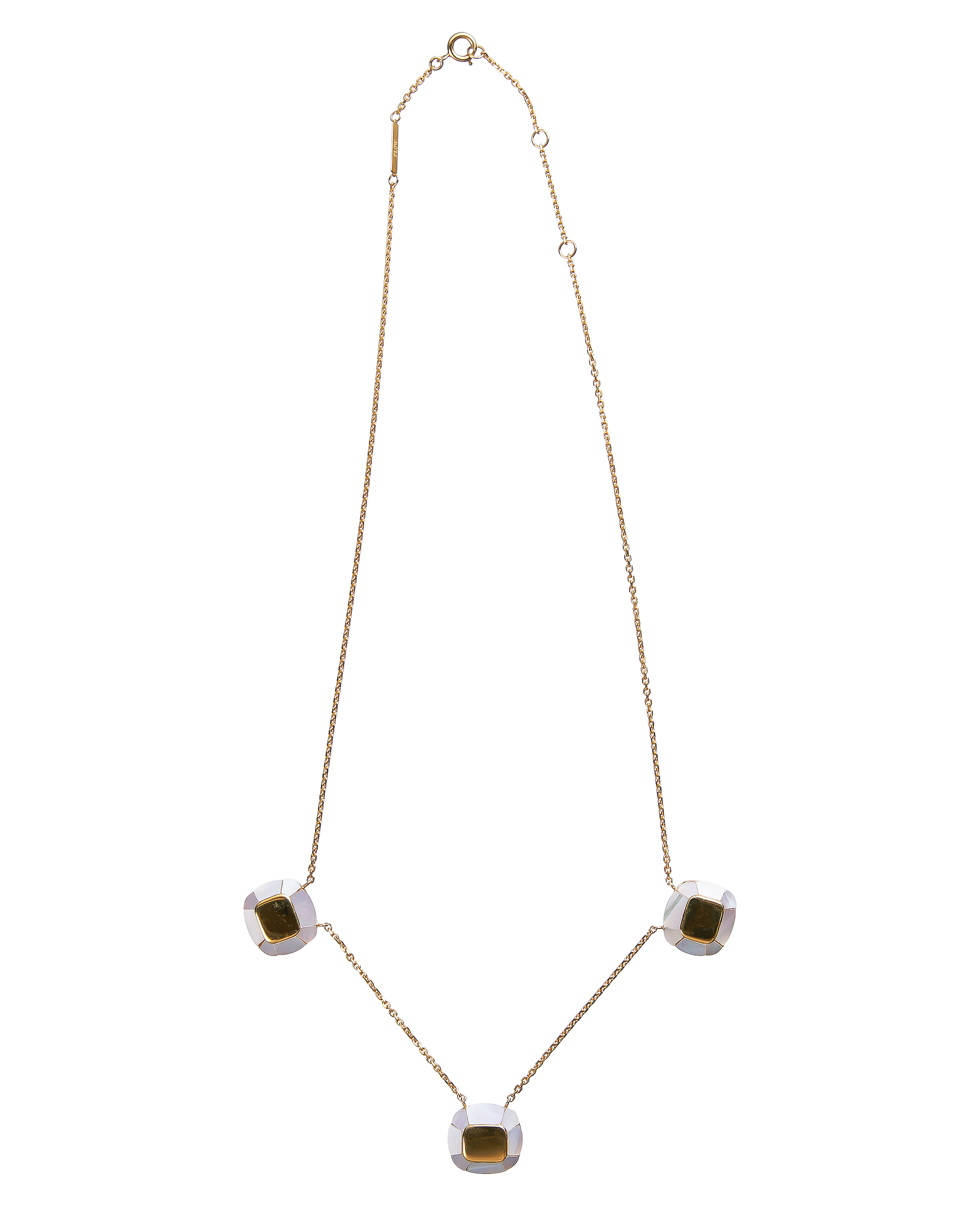 3 Chamomile Necklace -Gold-