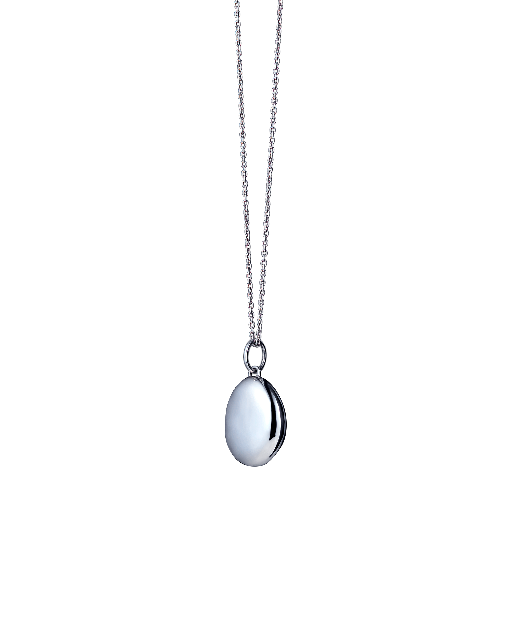Pure Silver Stone Necklace
