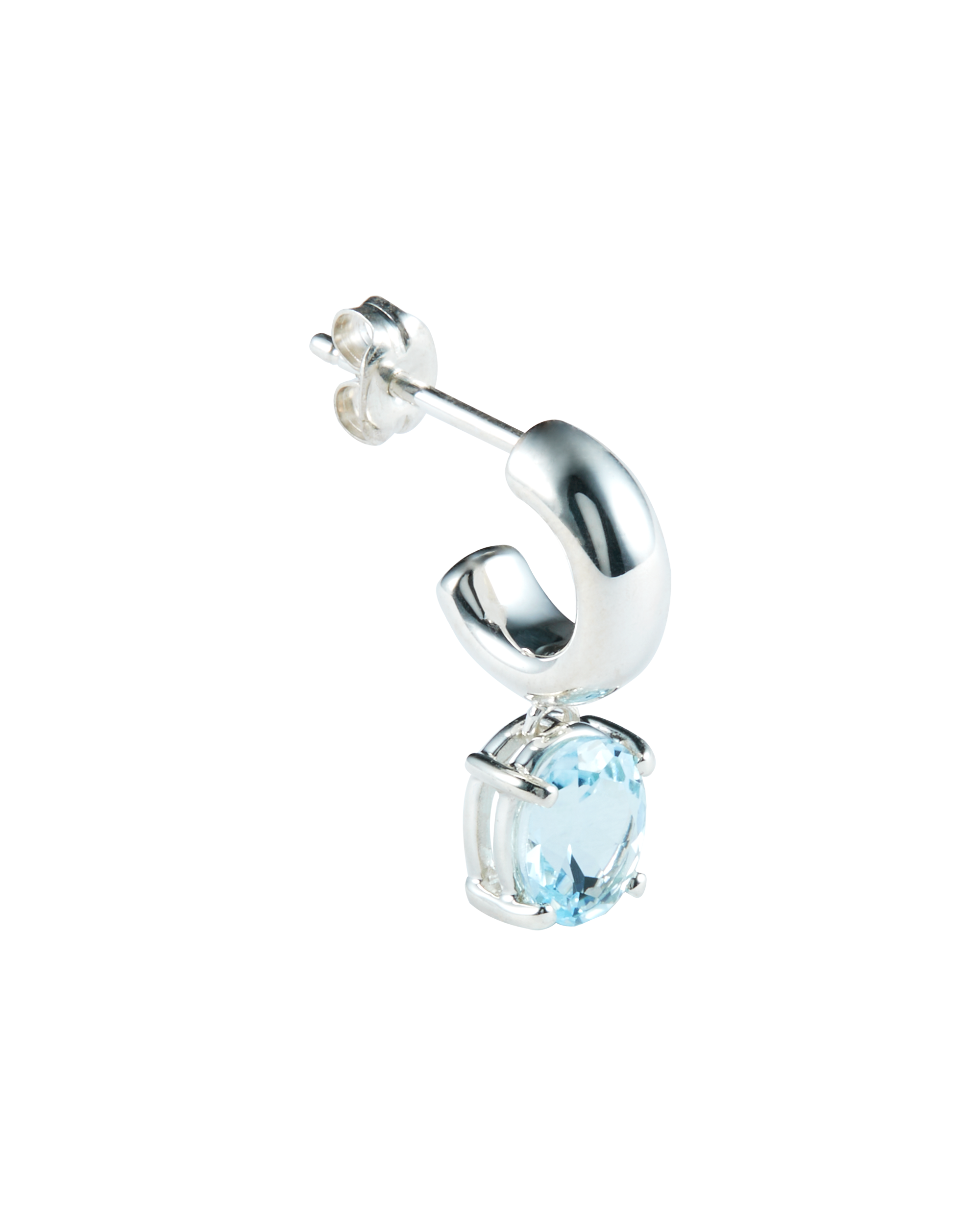Sunny C Stone PiercesBlue Topaz  -Silver-