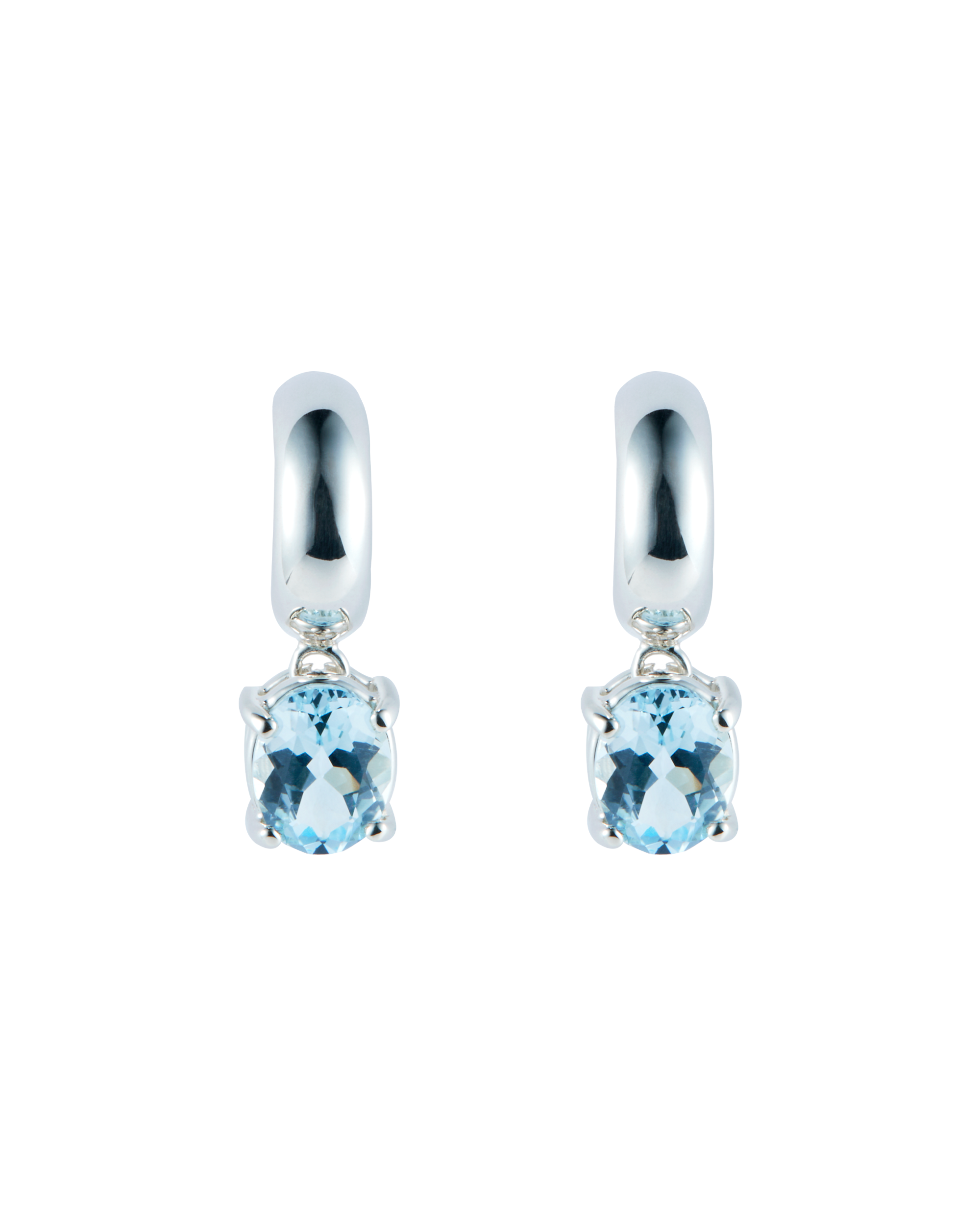 Sunny C Stone PiercesBlue Topaz  -Silver-