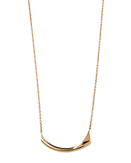 Calla Lily Necklace Diamond -Gold-