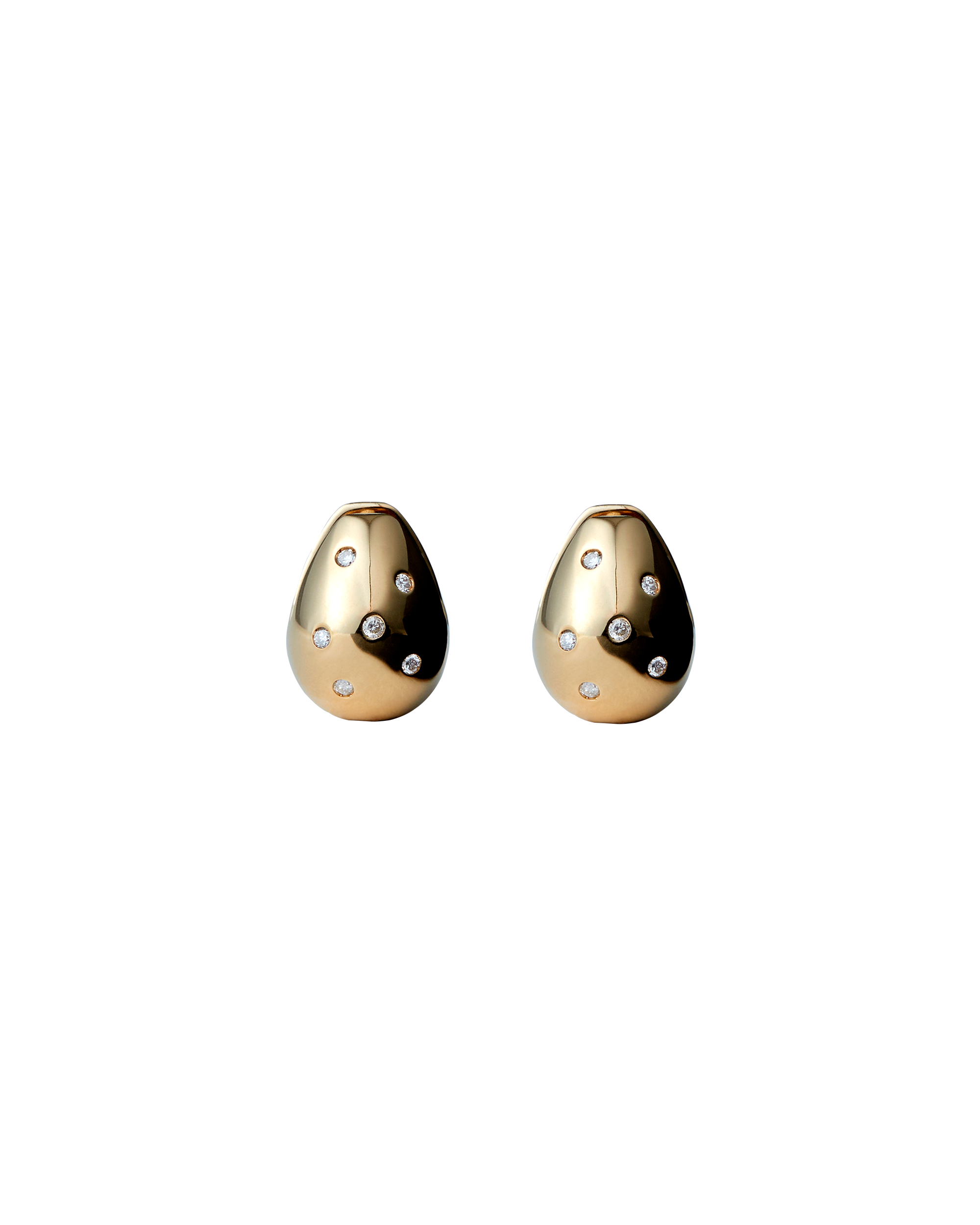 Drop Pierce S Diamond -Gold-