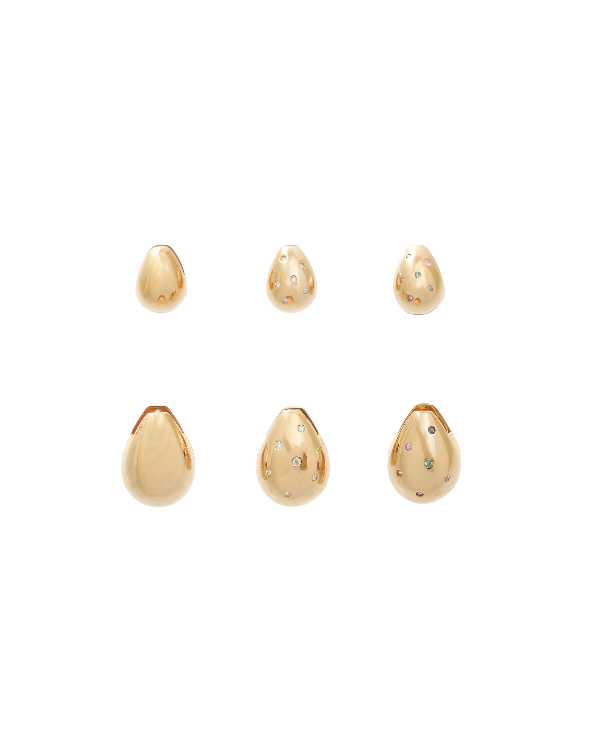 Drop Pierce S Multi Stone -K10-