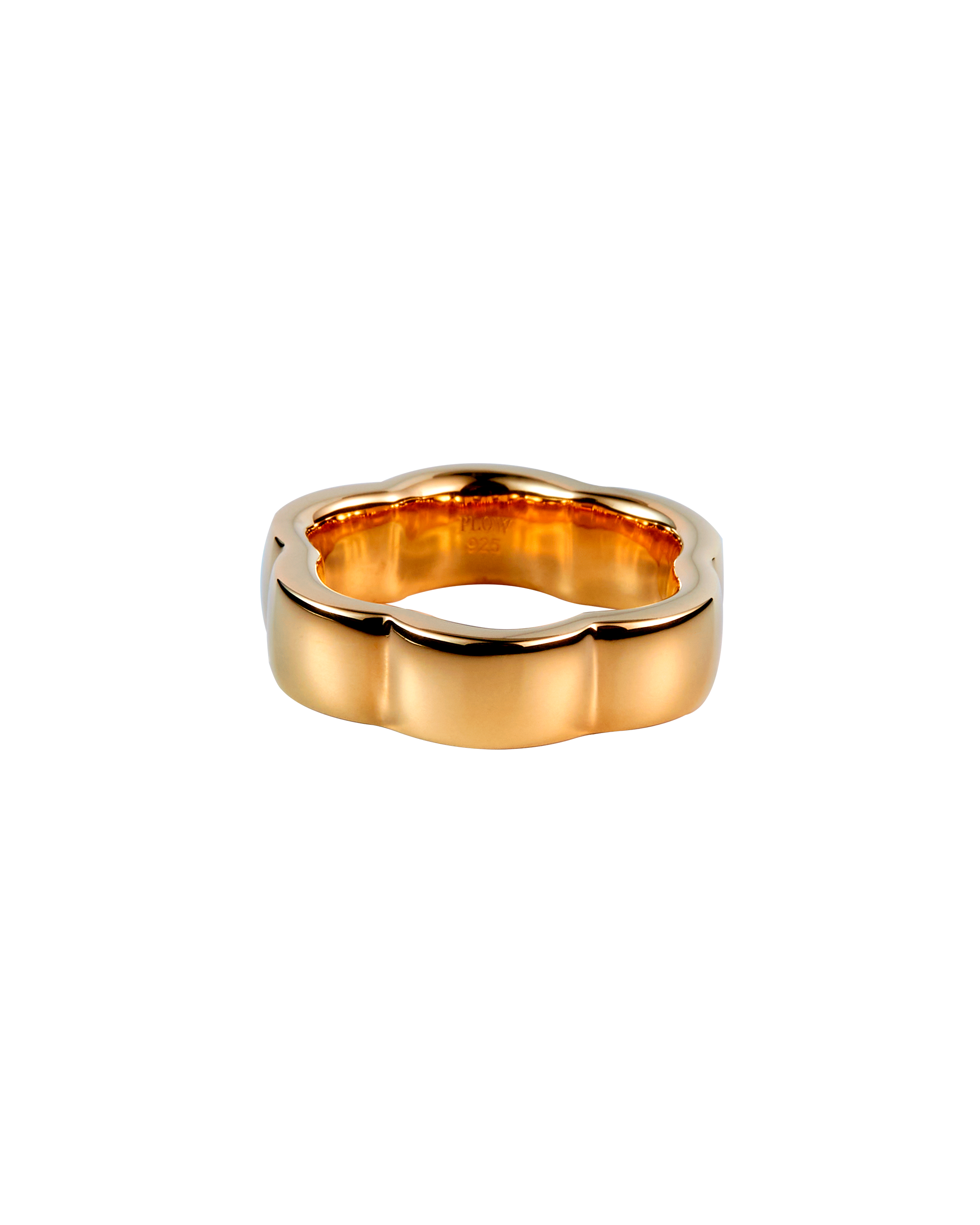 Flower Line Ring -Gold-