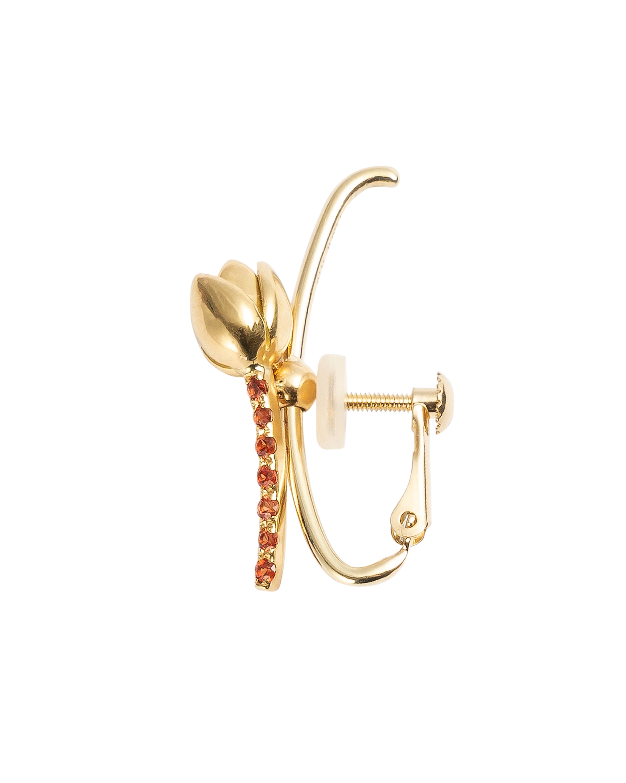 Bow Earring -Charm Tulips-