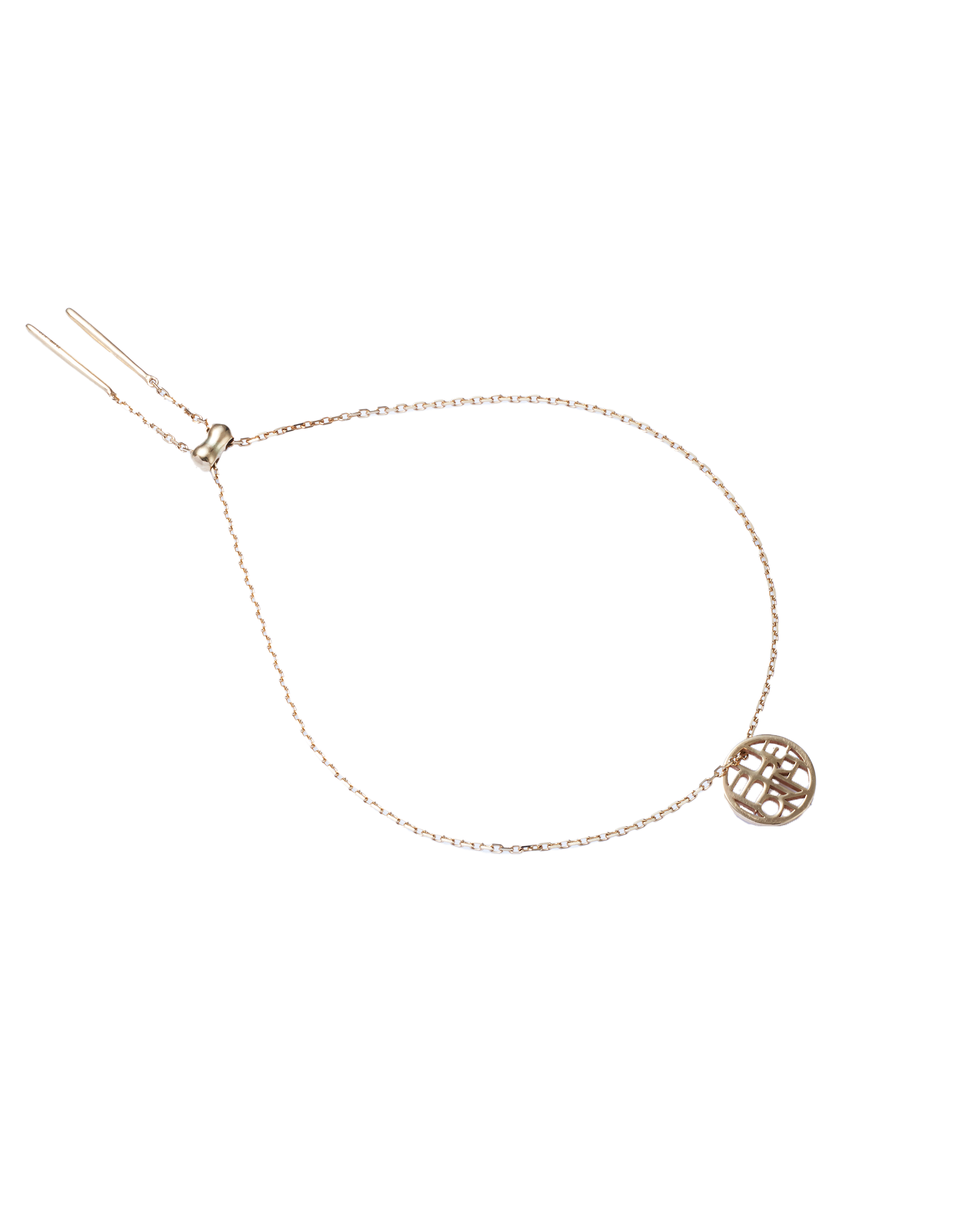 Cord Bracelet Classic -Lettering Circle Top-