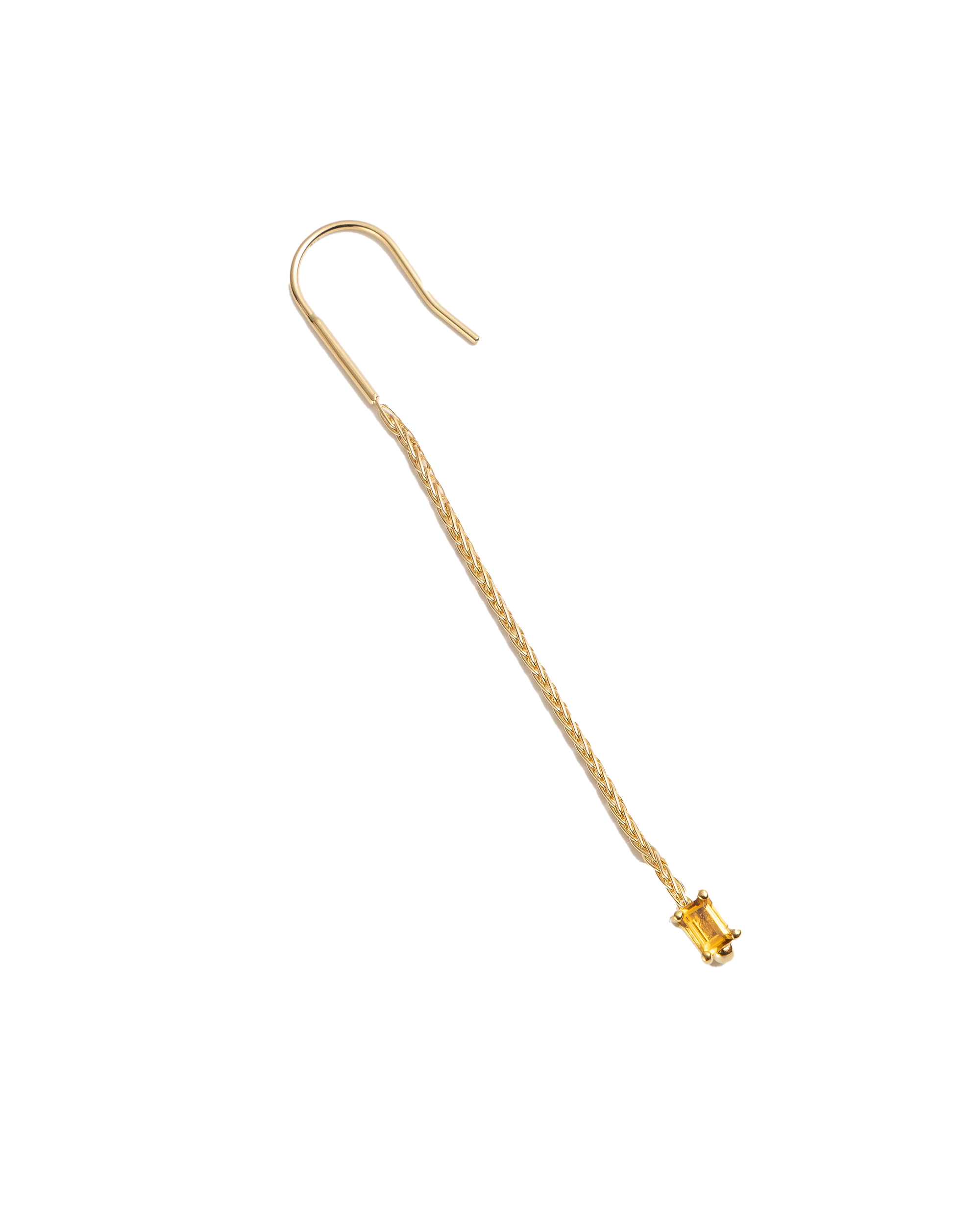 Chain Pierce S -Charm Citrine-