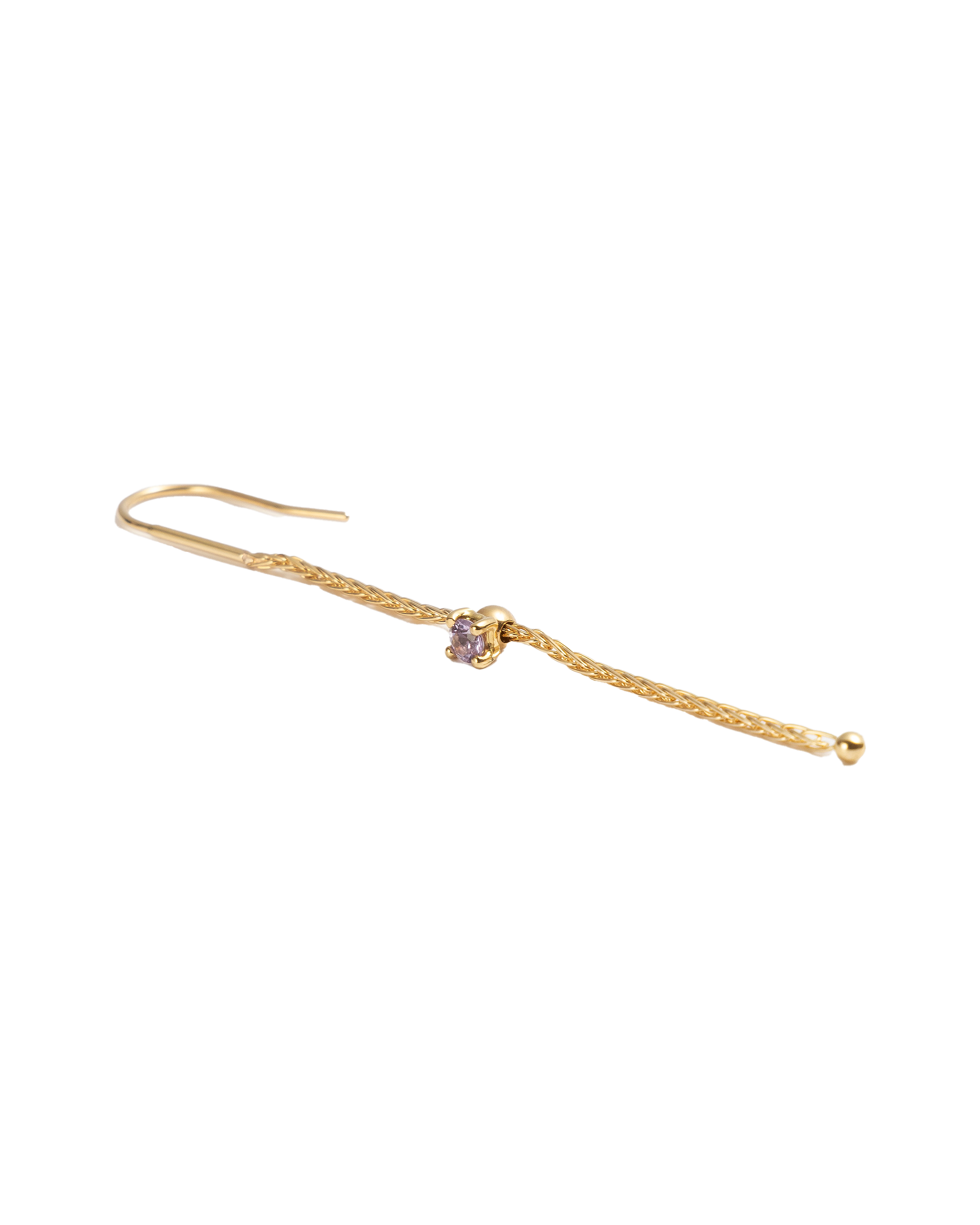 Chain Pierce S -Charm Violet Sapphire-