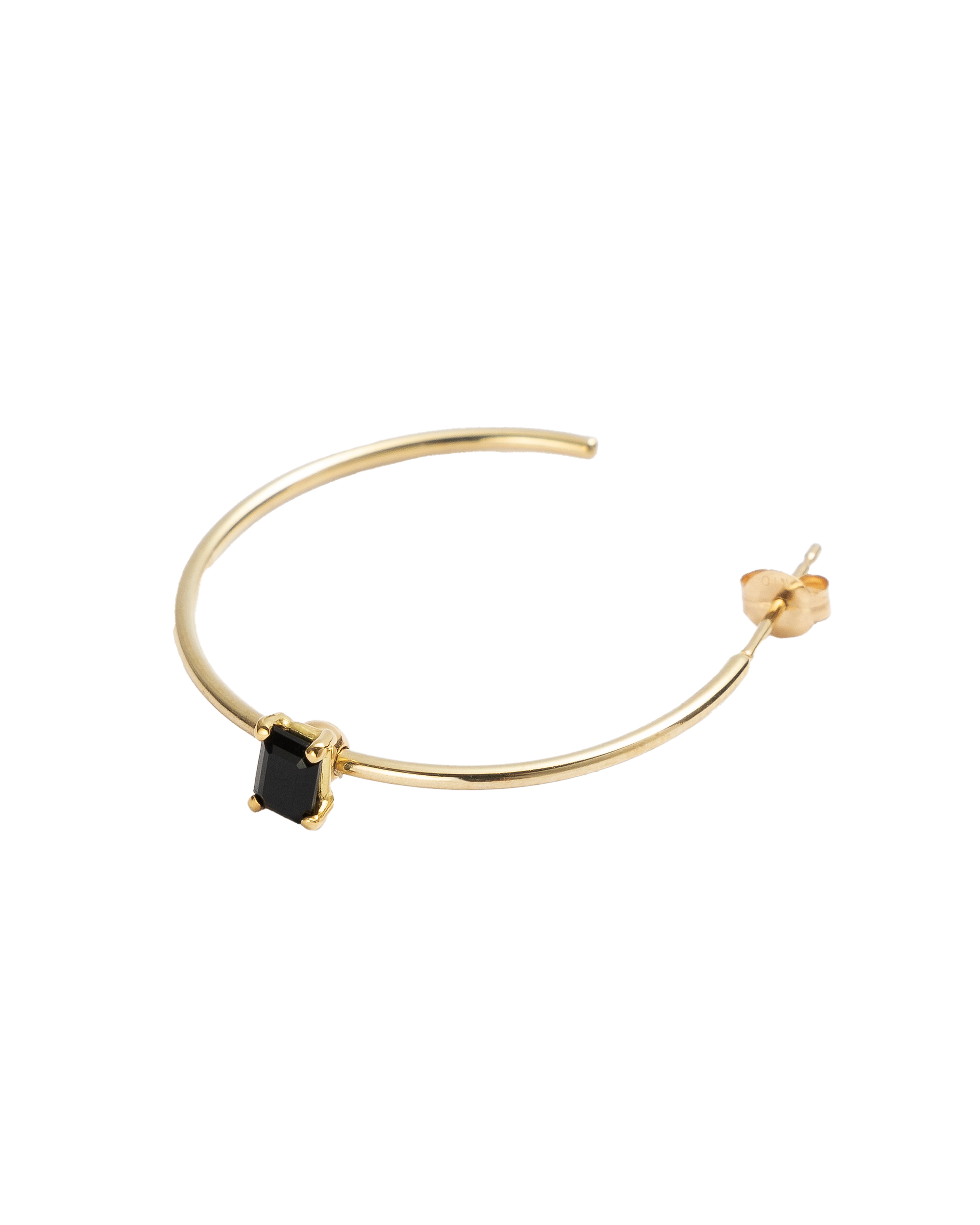 Hoop Pierce L -Charm Onyx-