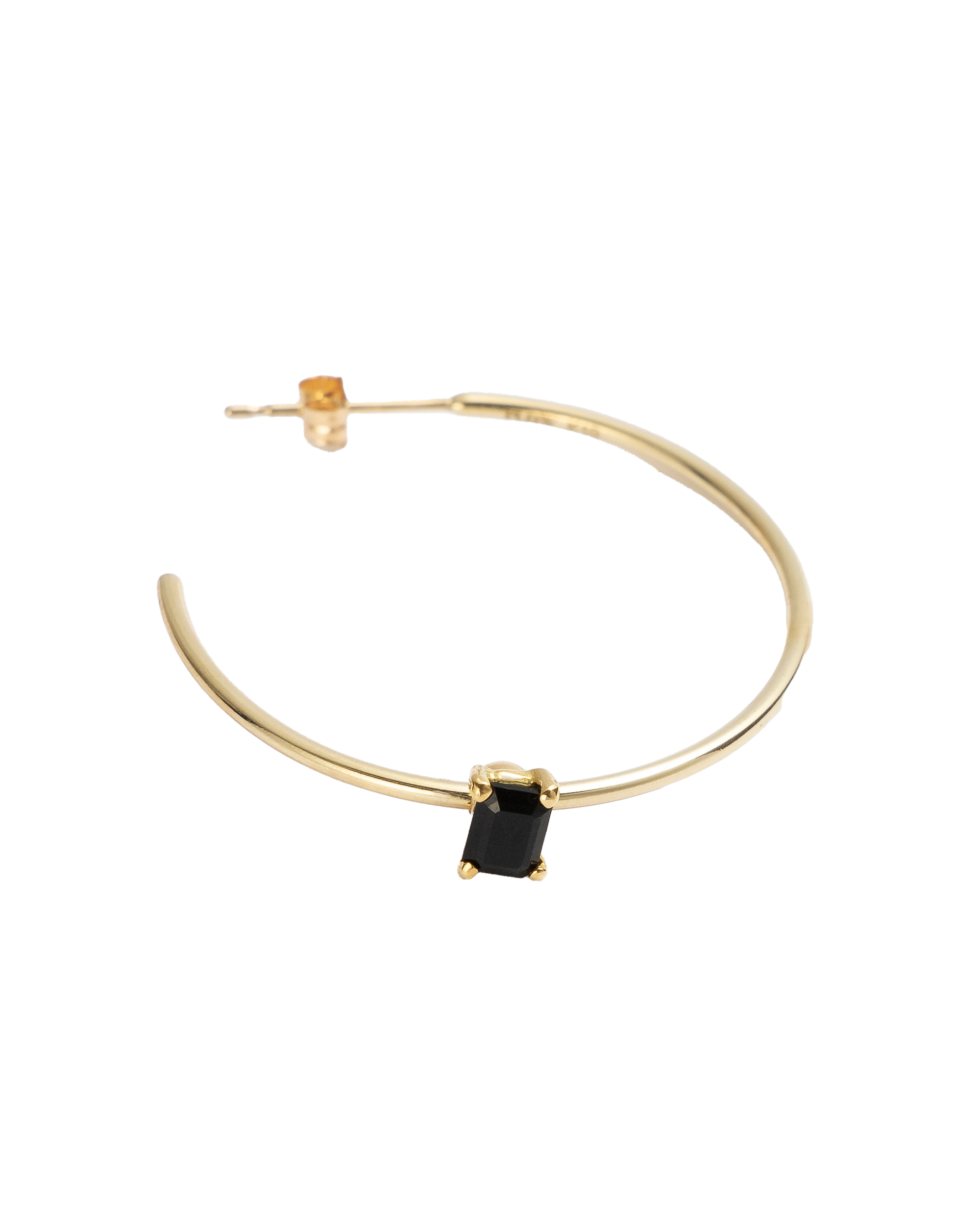 Hoop Pierce L -Charm Onyx-