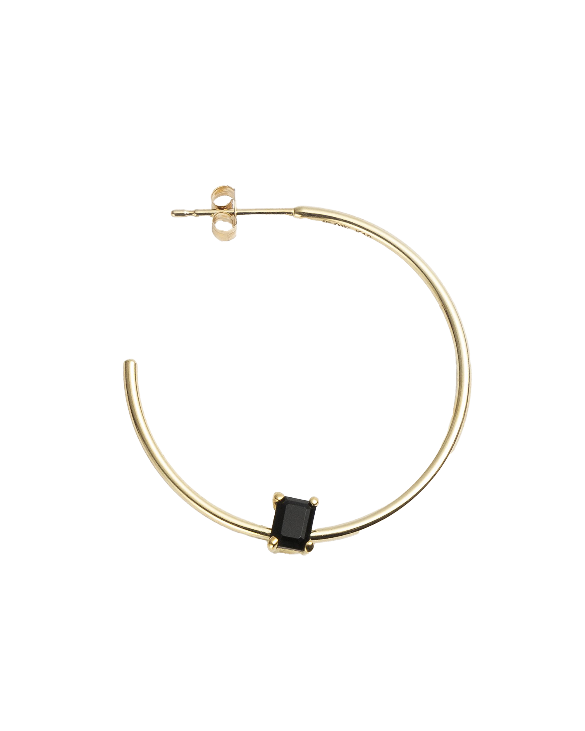 Hoop Pierce L -Charm Onyx-