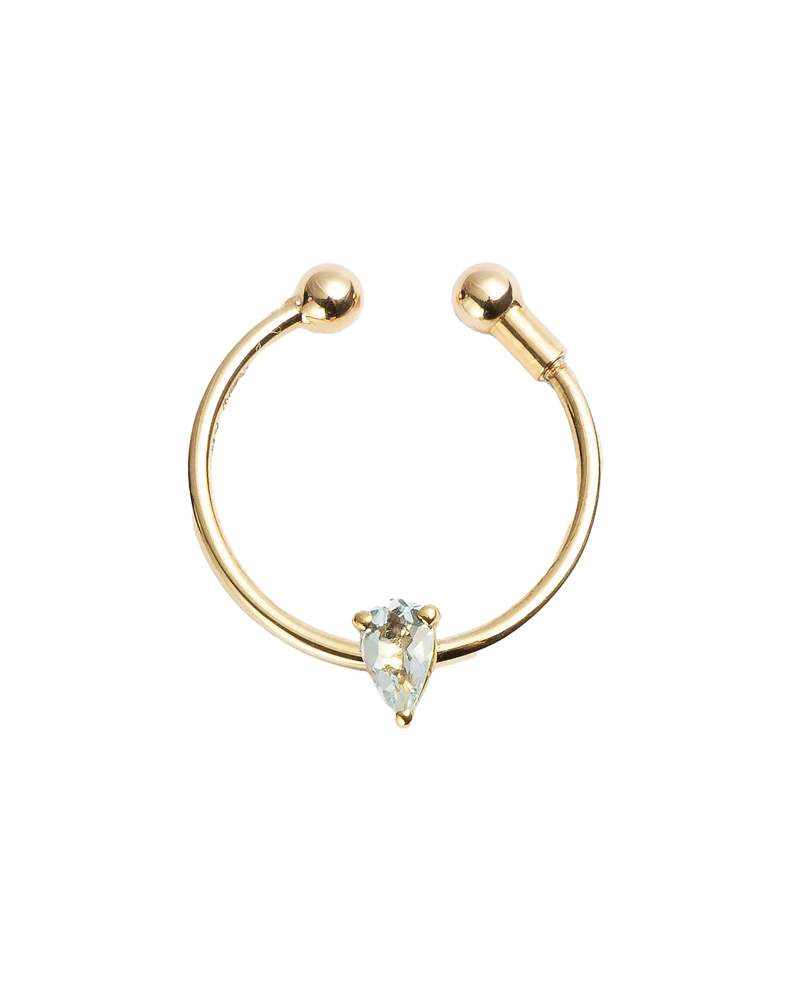 Charm Aquamarine -K18-