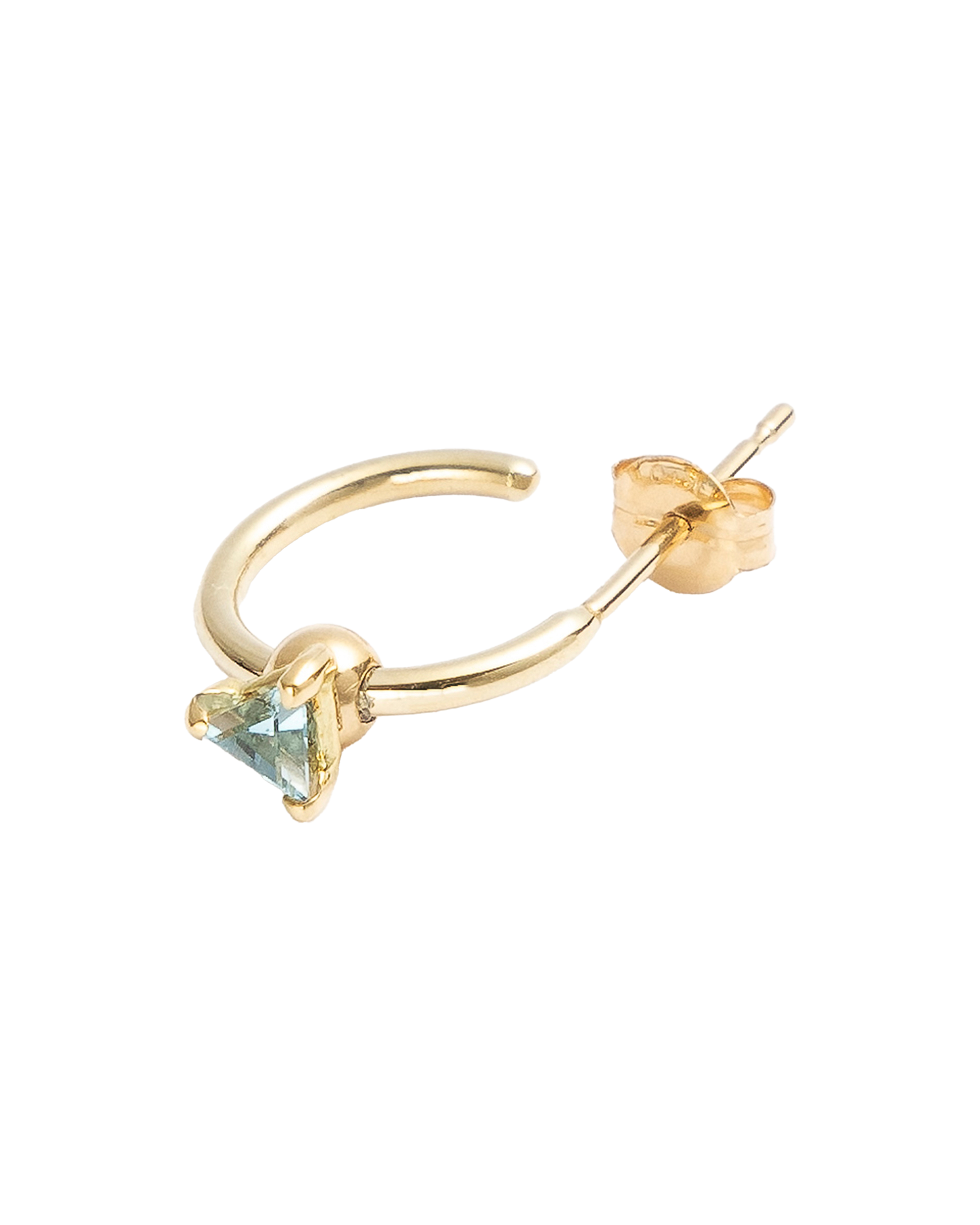 Hoop Pierce S -Charm Blue Topaz-