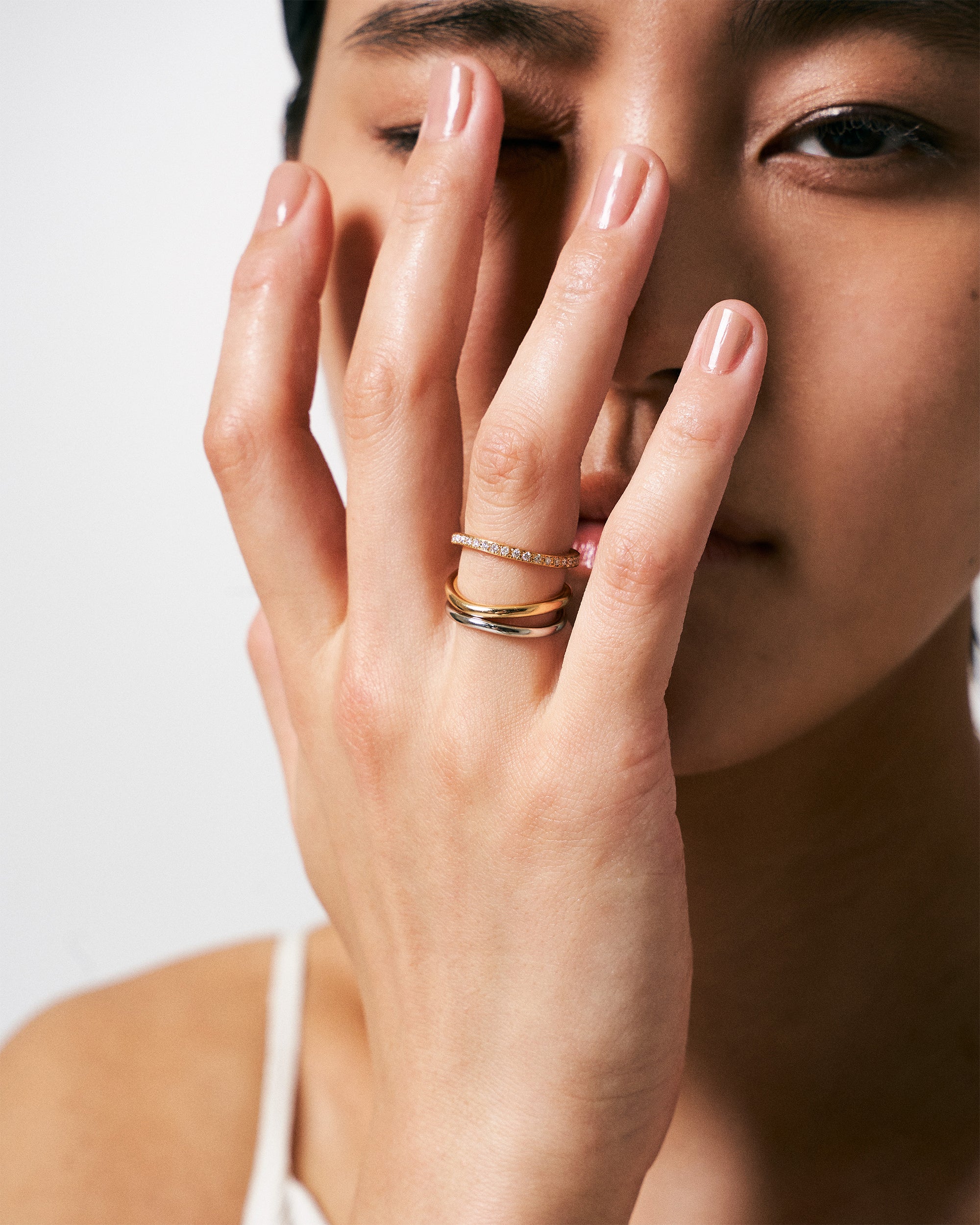 Fortune Wavy Ring M -K18-