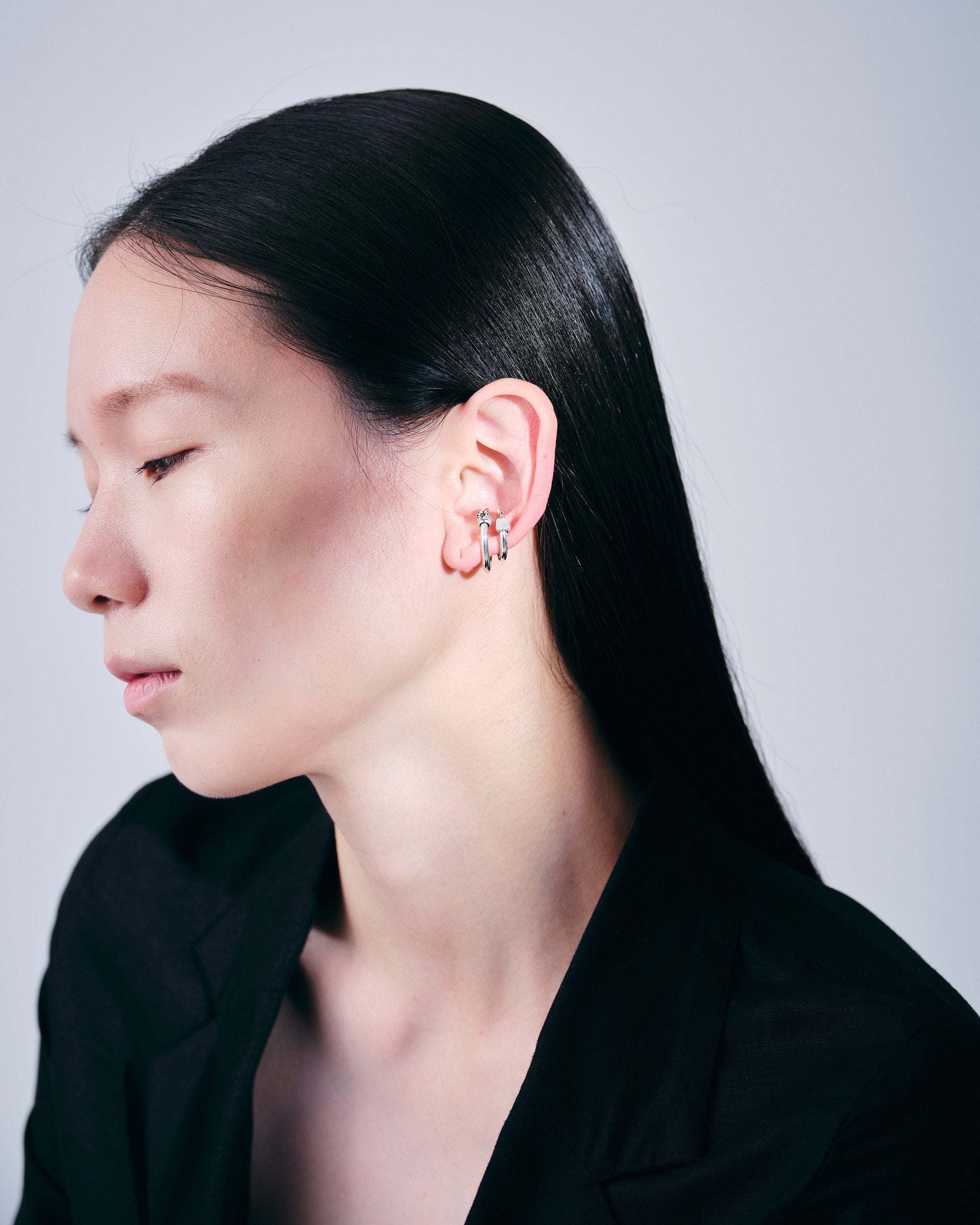 Ear Cuff Ring -Silver-