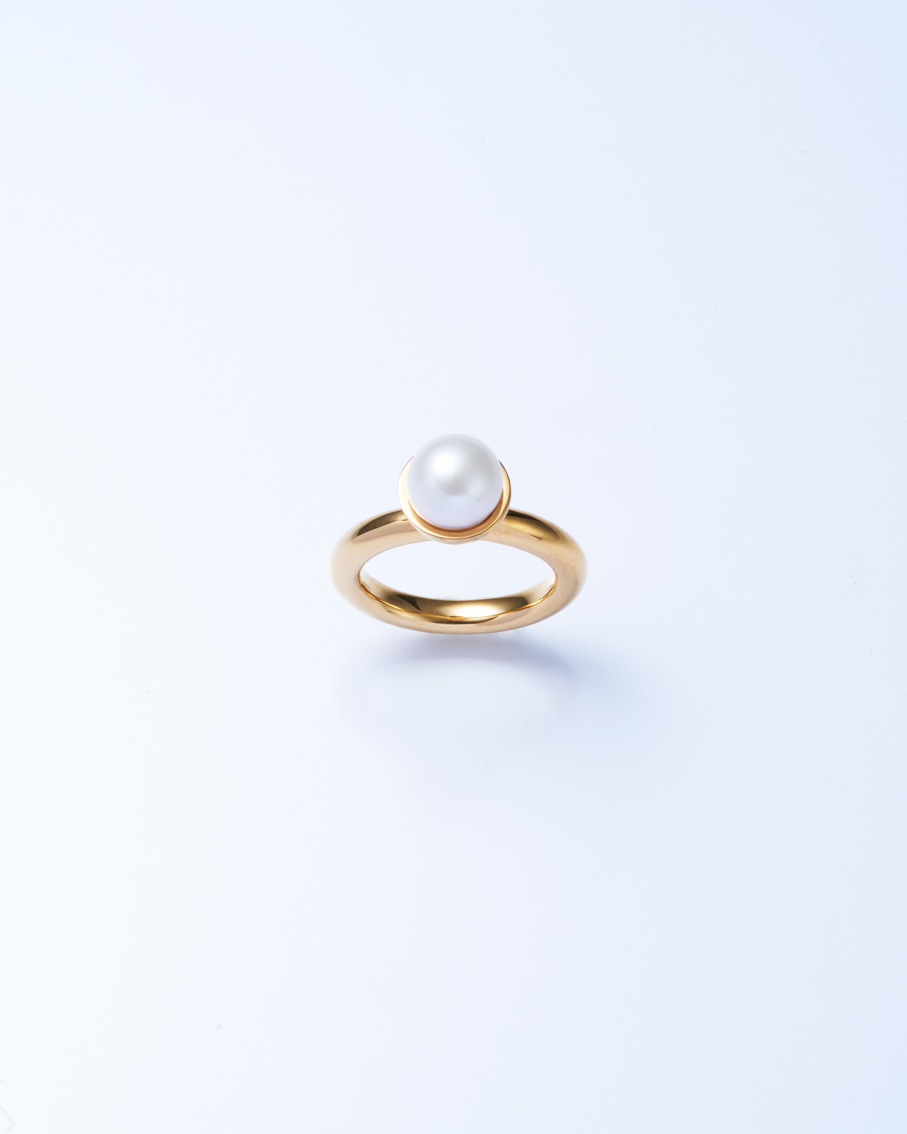 Pearl Cap Ring Small -Gold-