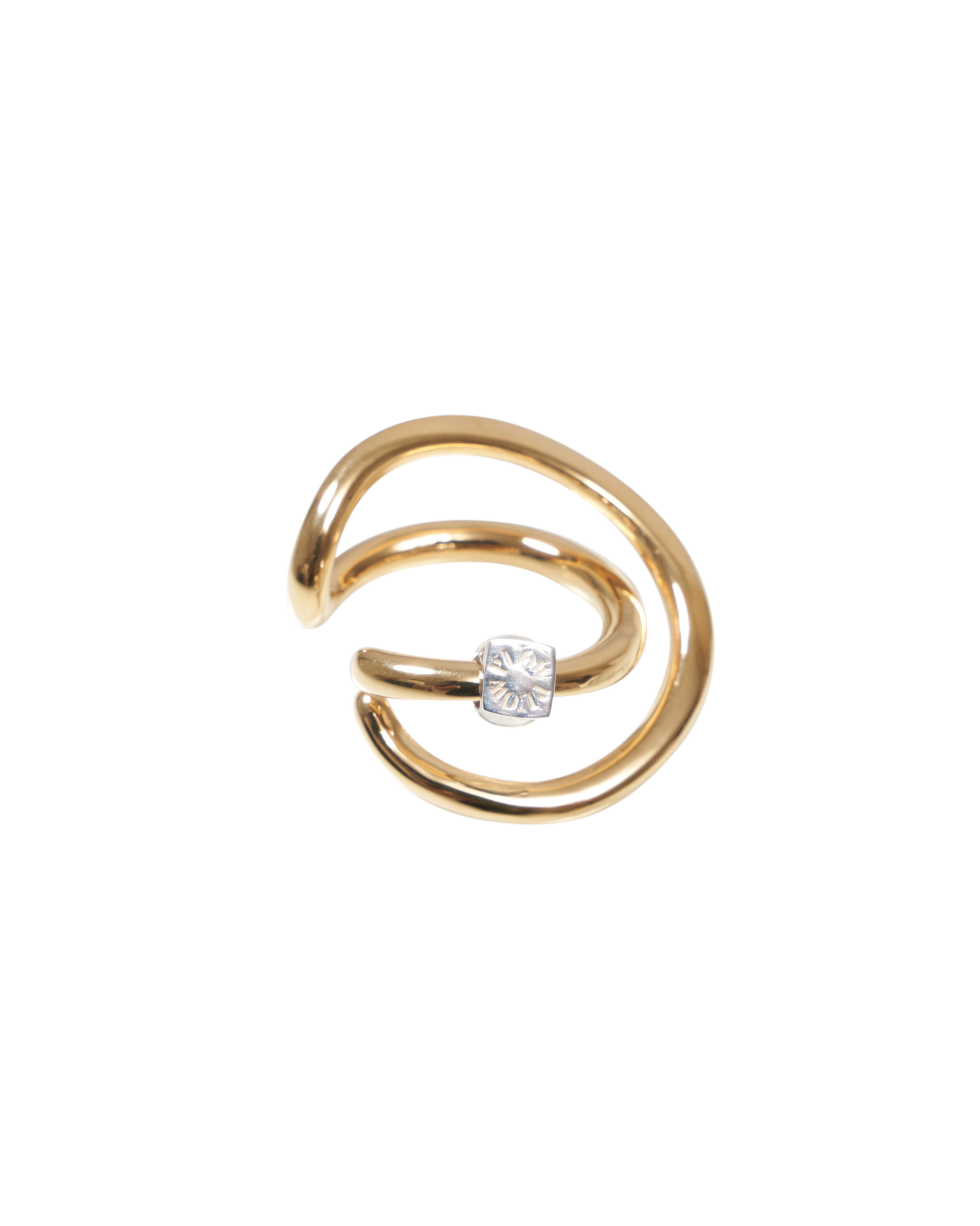 Wave Ear Cuff -Fell- Gold