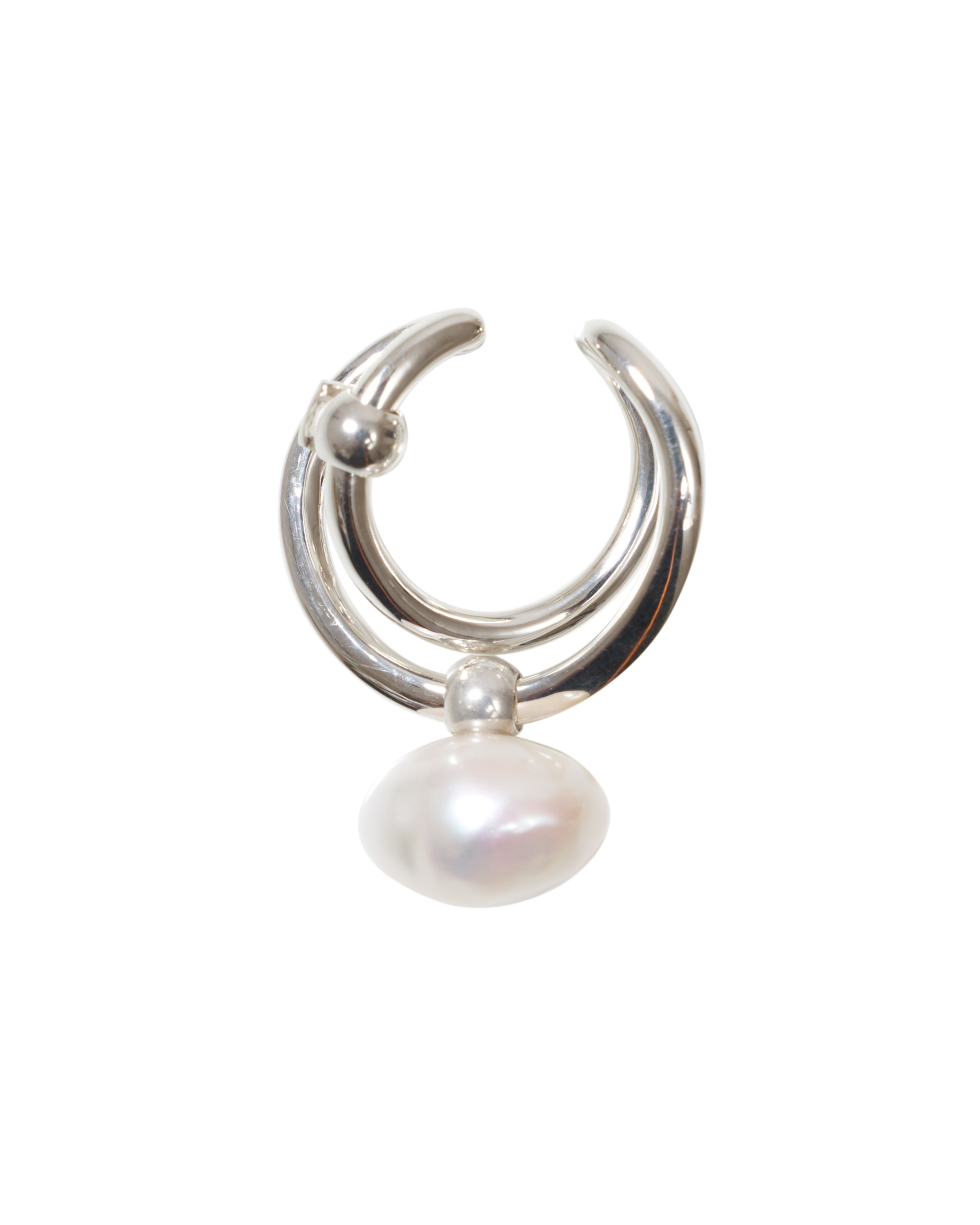 Wave Ear Cuff -Feel- Silver