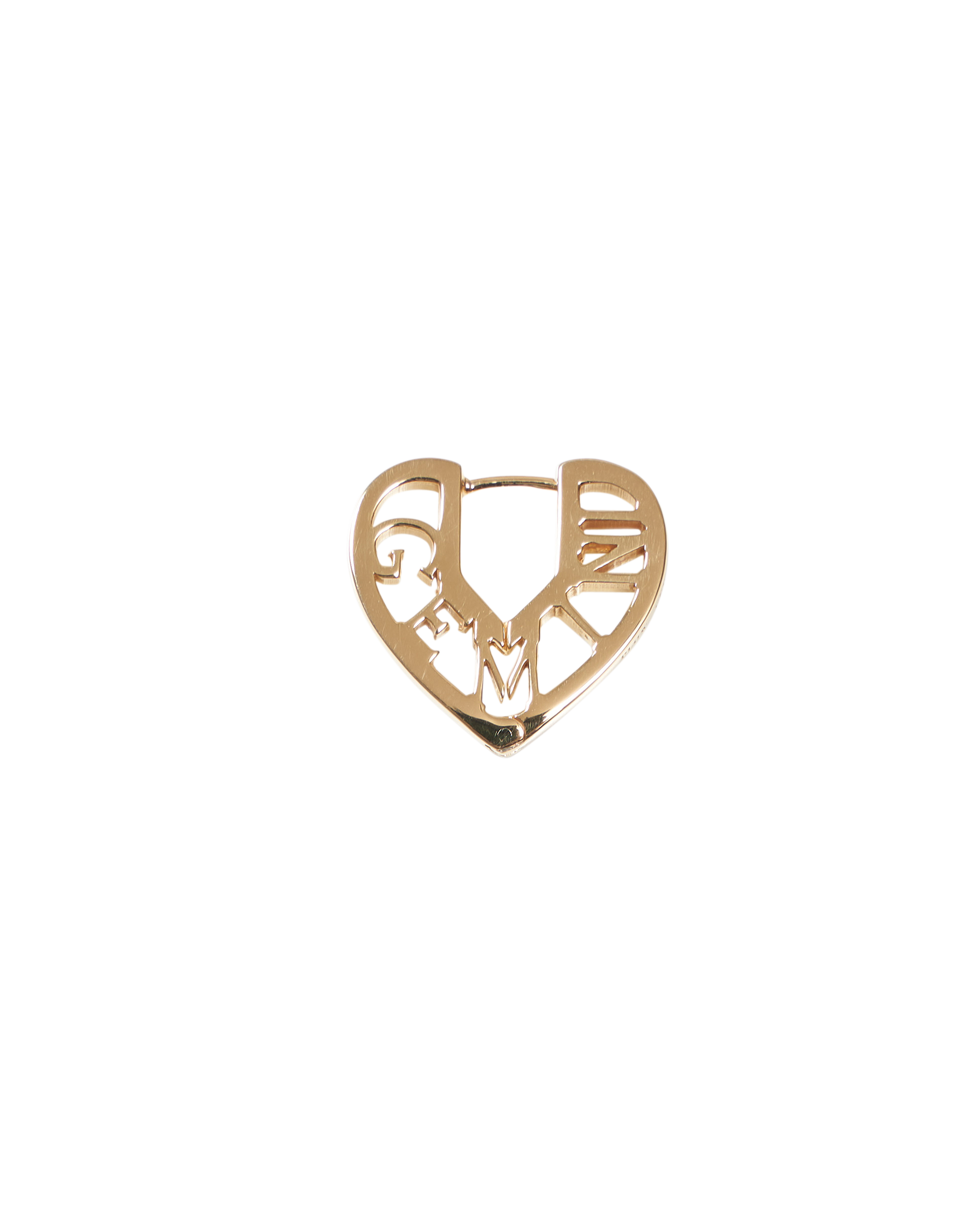 Zodiac Heart Pierce -Gold-