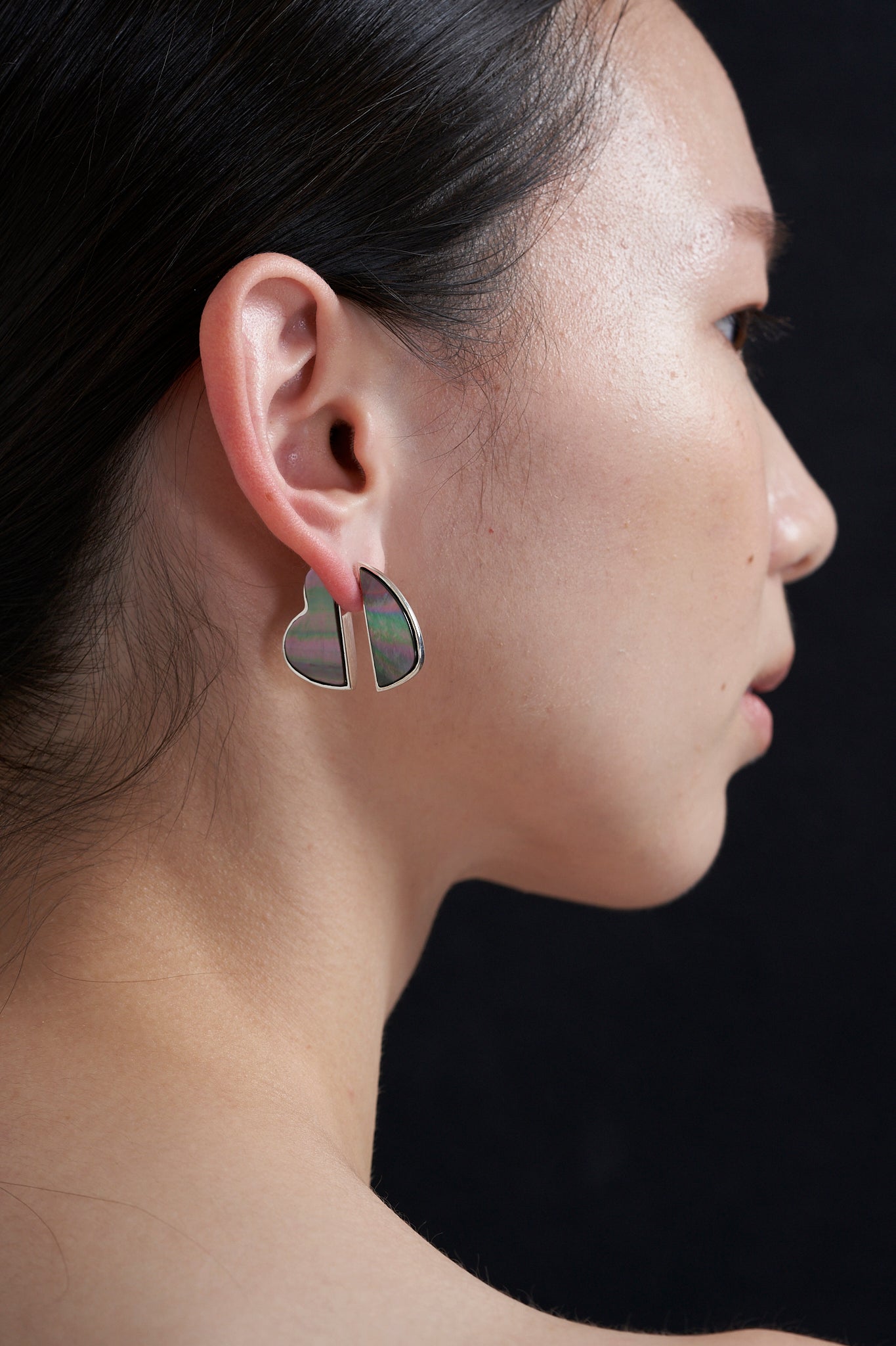 Heart Pierce Black Shell