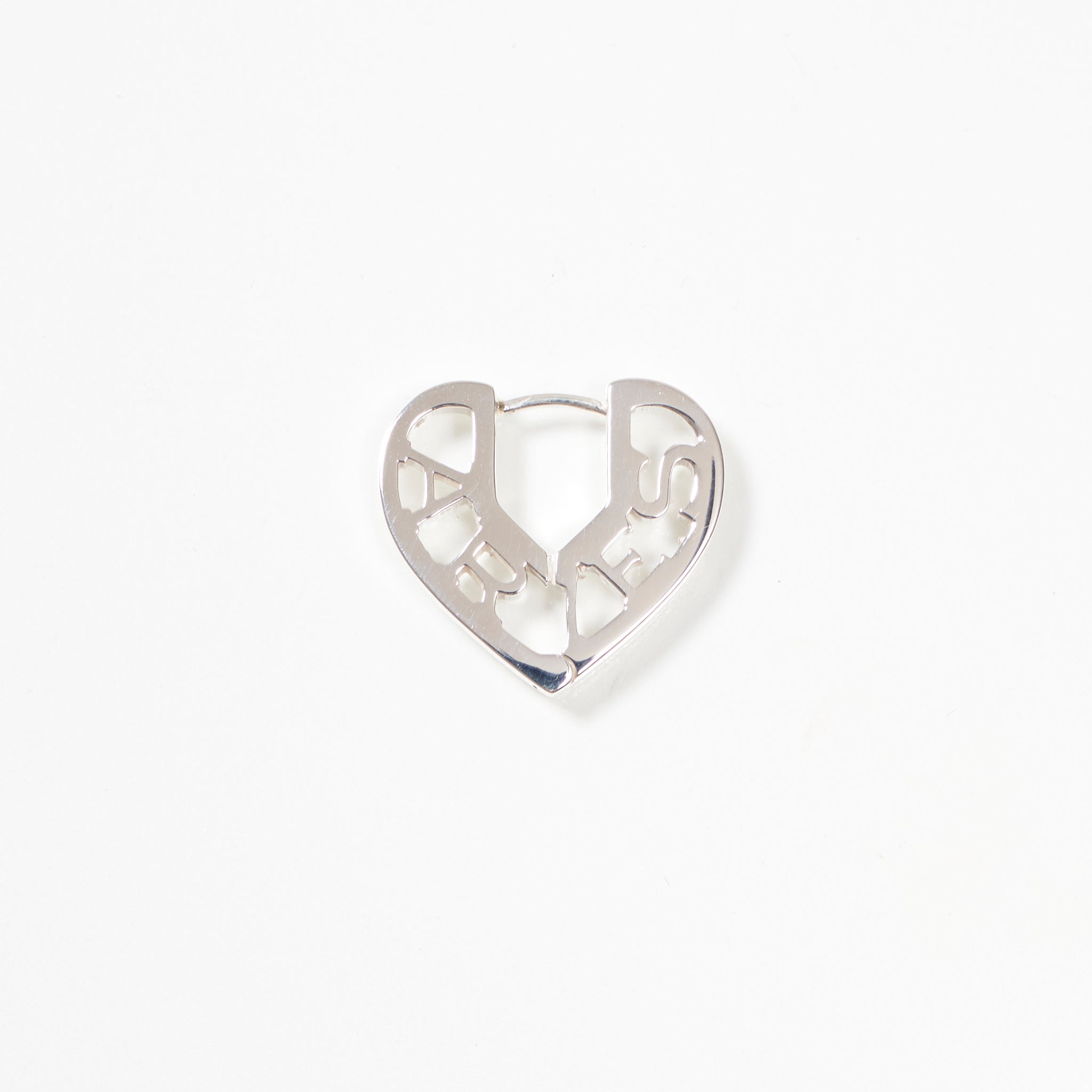 Zodiac Heart Pierce -Silver-