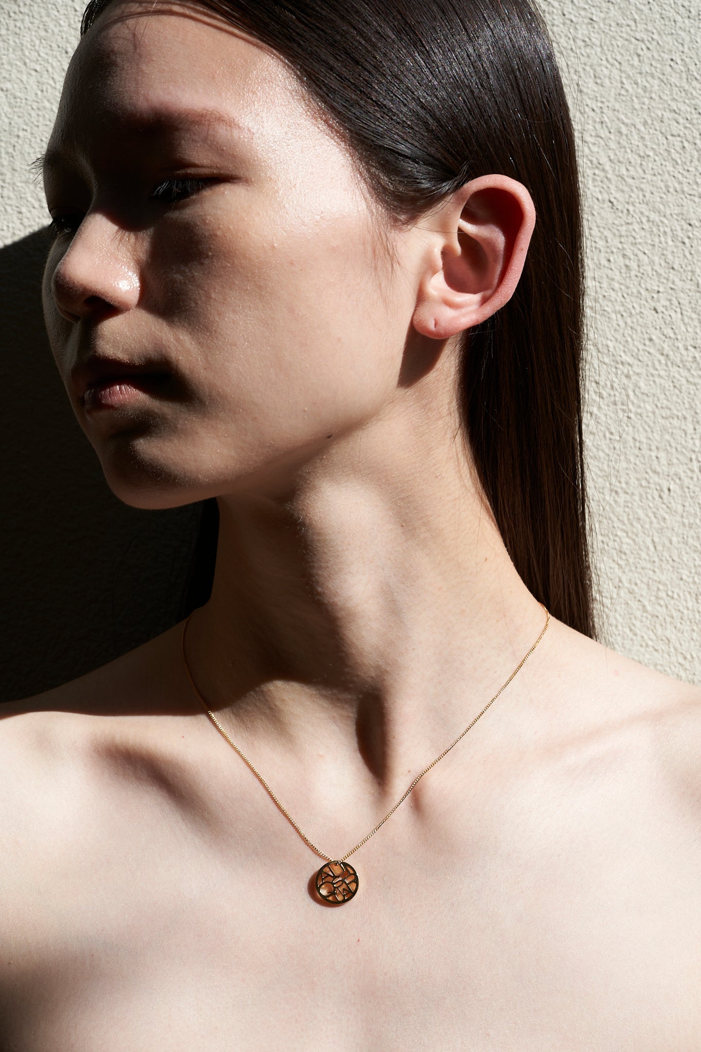 Zodiac Circle Necklace 78cm -Gold-