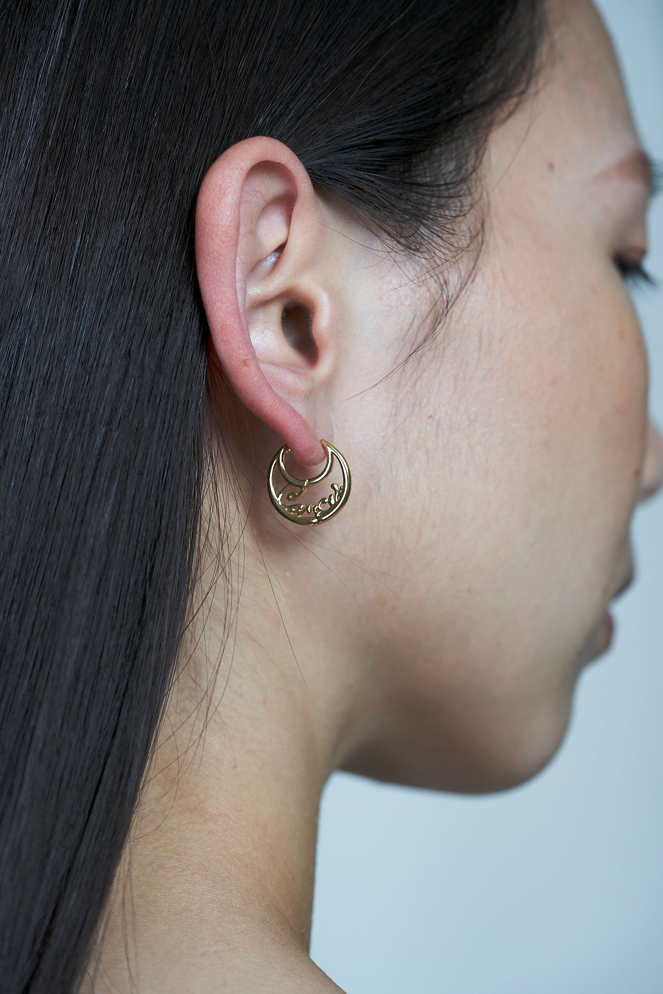 Zodiac Moon Pierce -Gold-