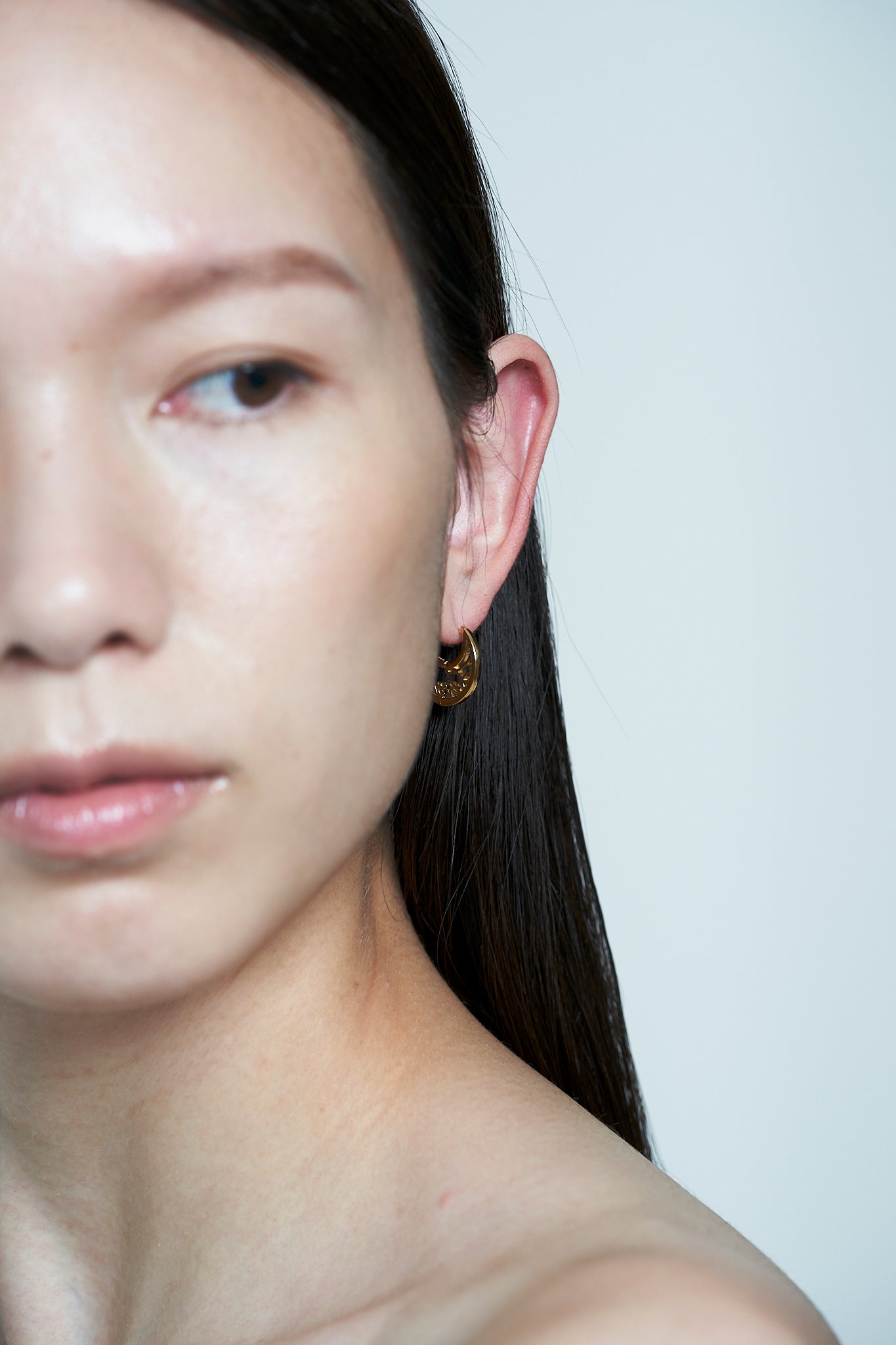 Zodiac Moon Pierce -Gold-