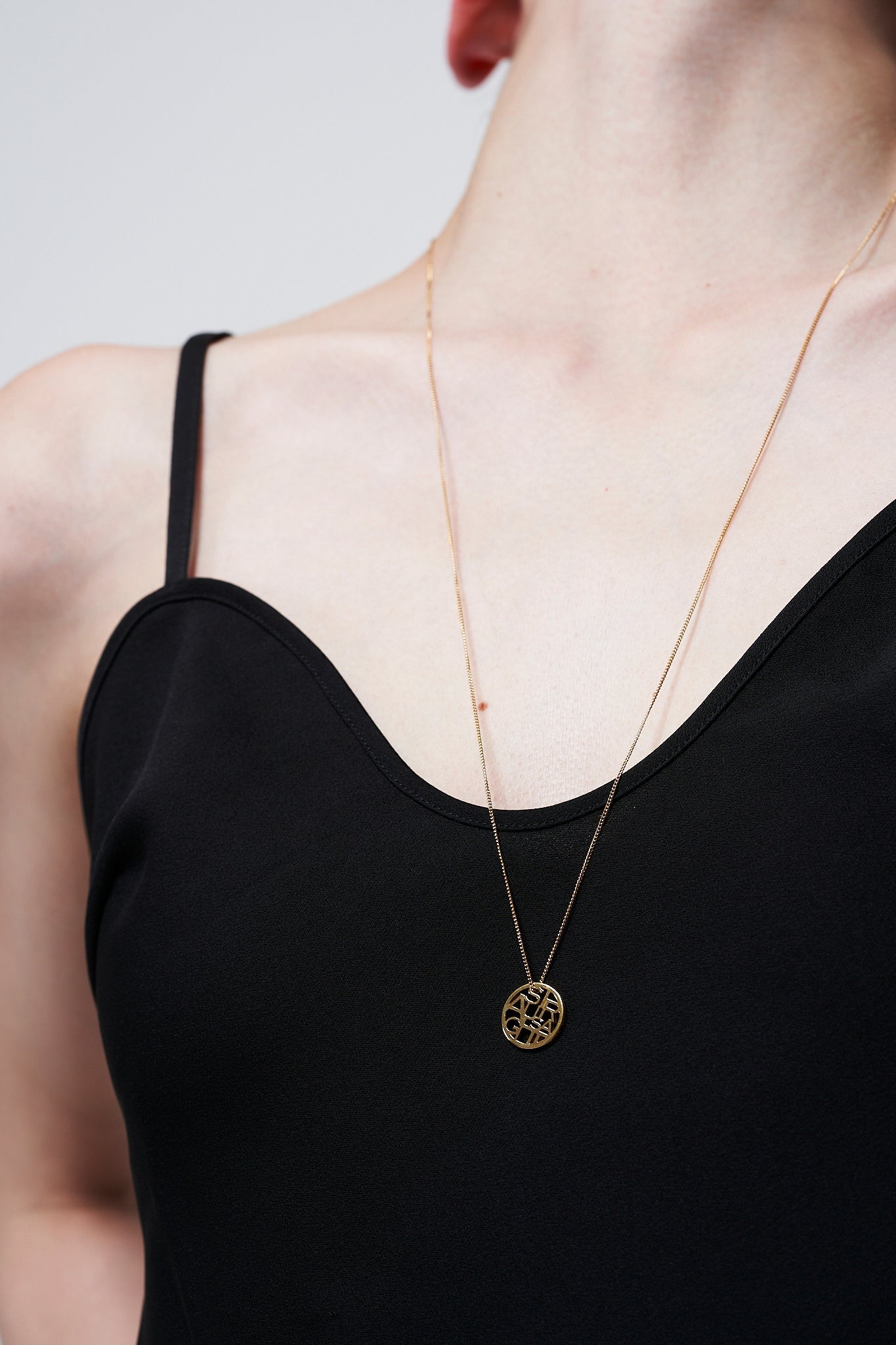 Zodiac Circle Necklace 78cm -Gold-