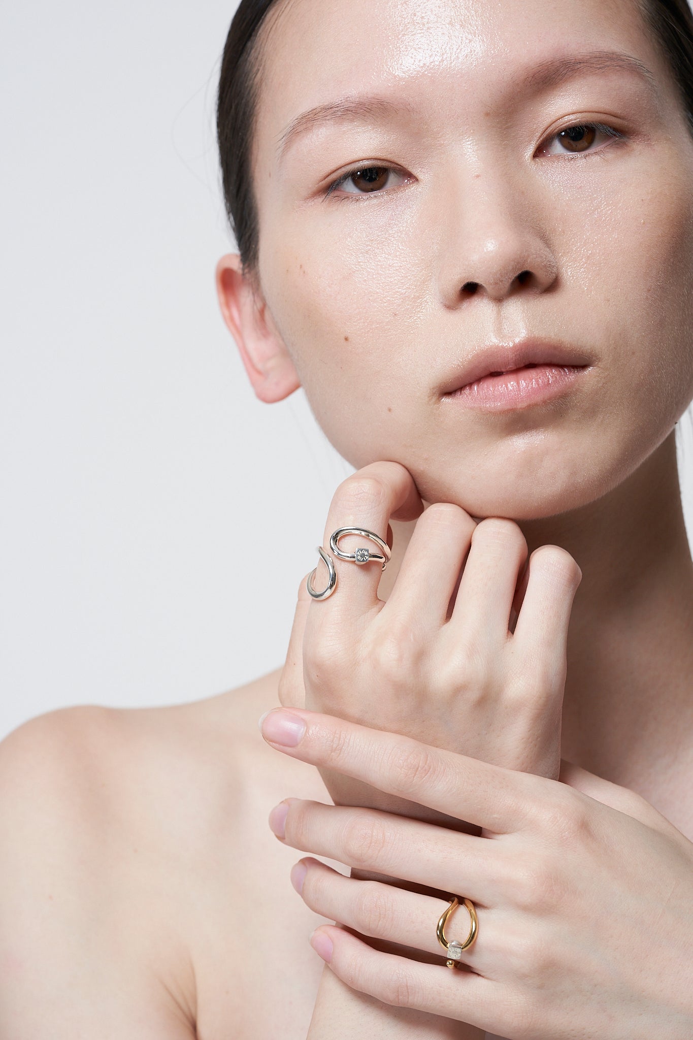 《Select Set: 大草 直子さん》Wave Ring -Calm- Gold