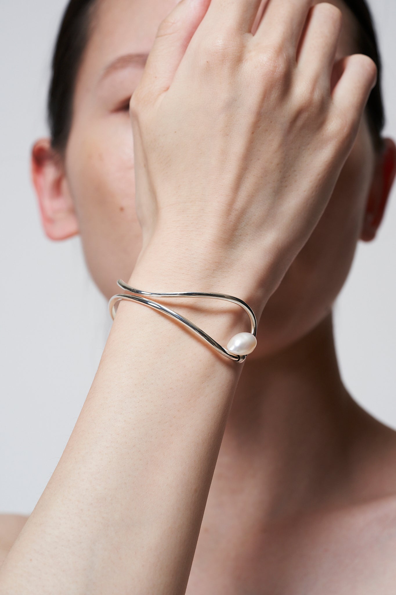 Wave Bangle -Calm- Silver