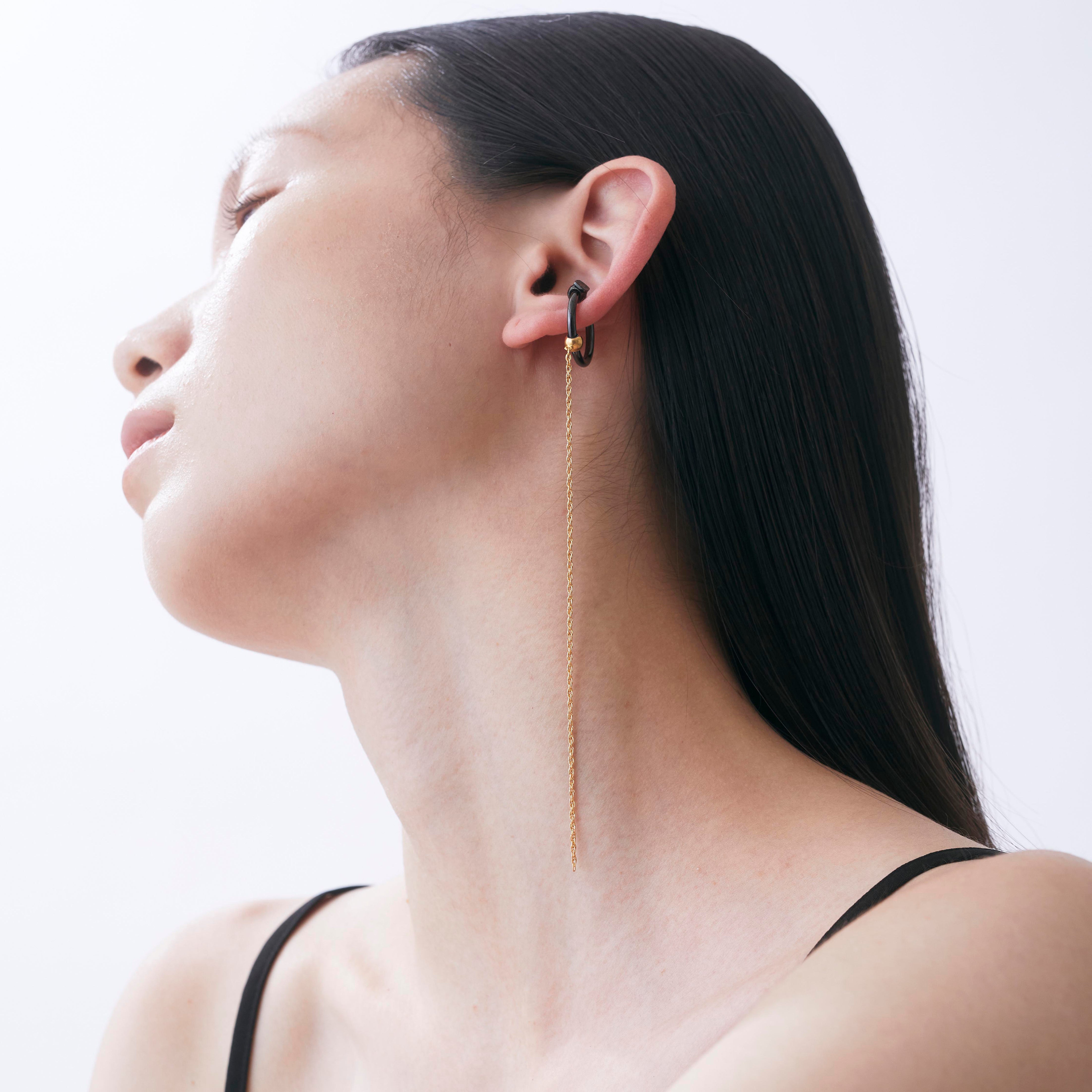 Ear Cuff Ring - Black -【直営店限定】