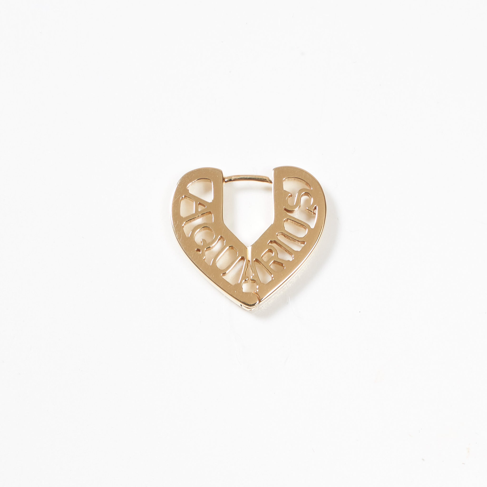 Zodiac Heart Pierce -Gold-